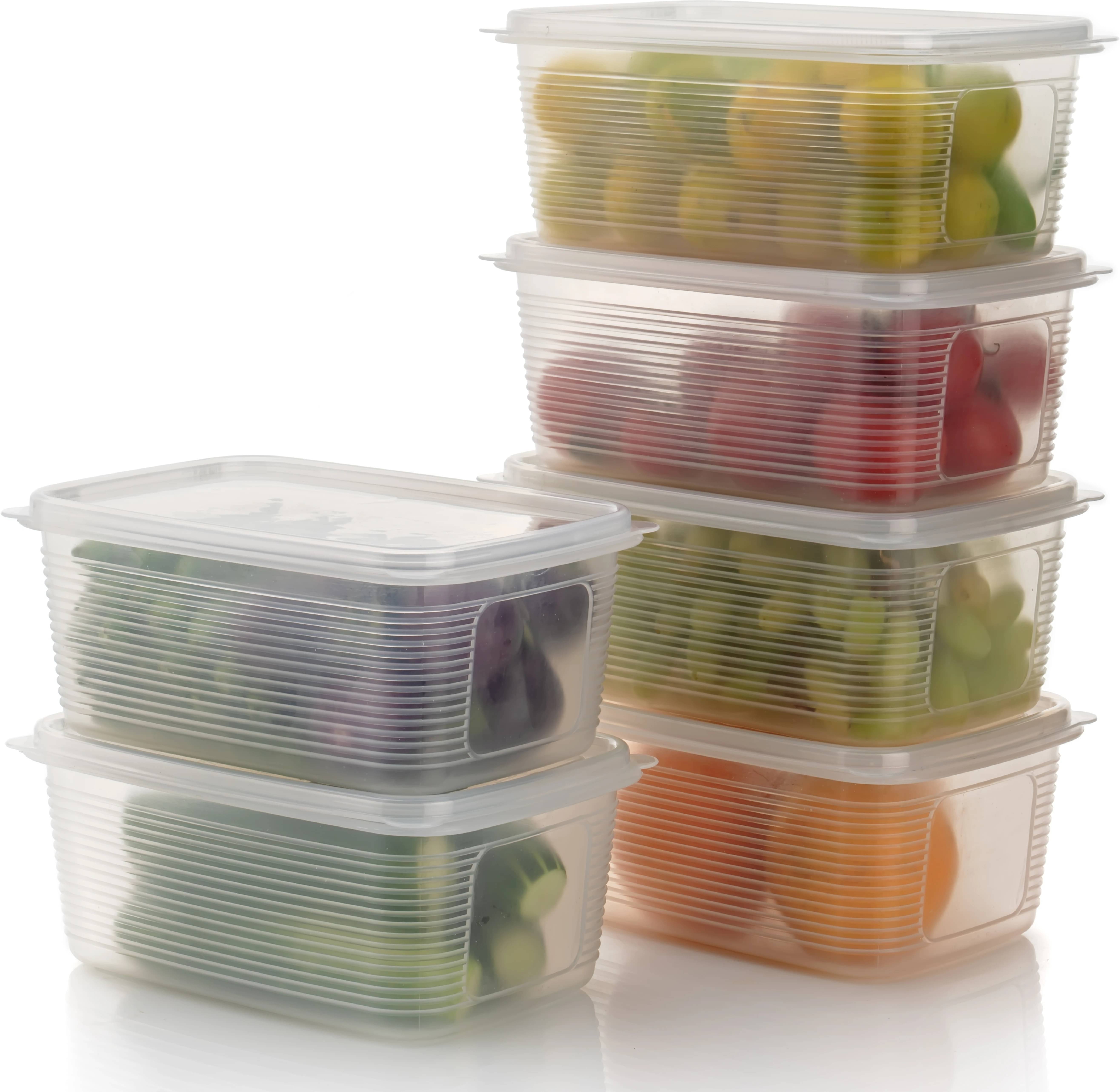     			RABBY Plastic Transparent Multi-Purpose Container ( Set of 6 )
