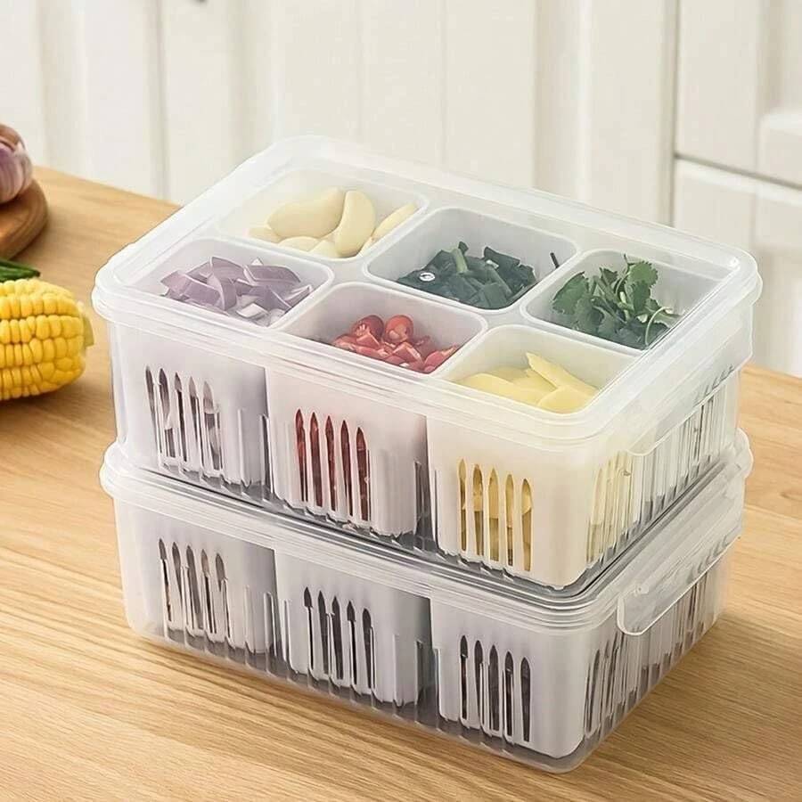     			RABBY Plastic White Multi-Purpose Container ( Set of 2 )