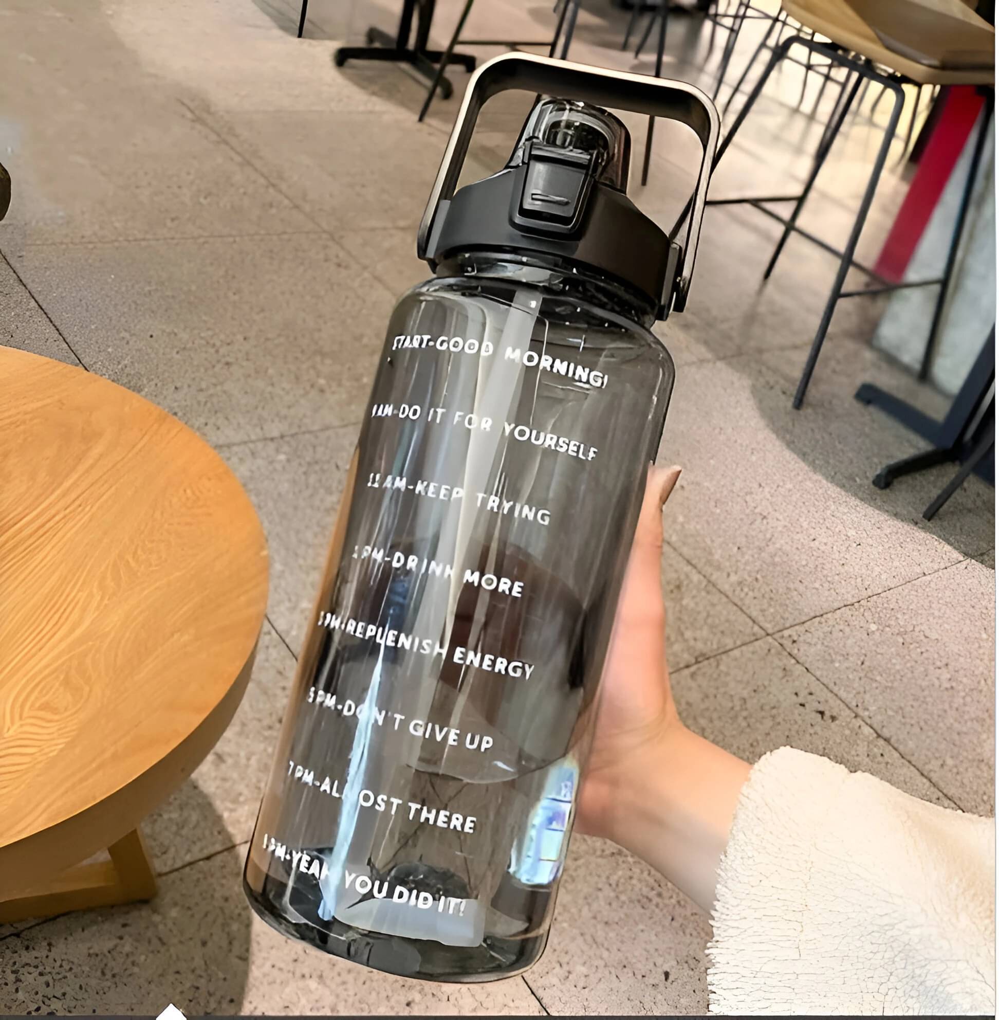     			RABBY Transparent Plastic Water Bottle 2000 mL ( Set of 1 )