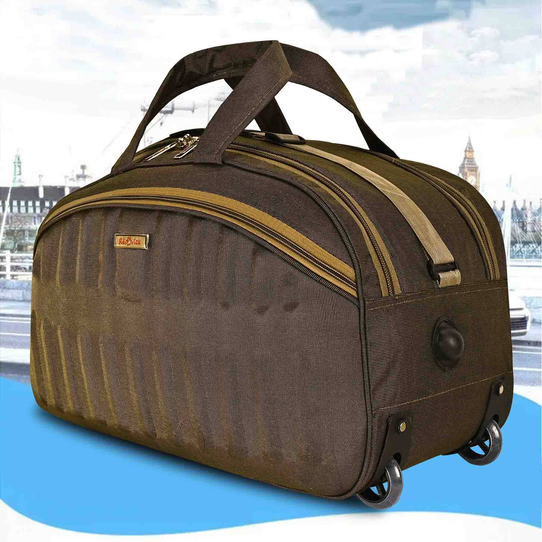     			Red vick 40 Ltrs Brown Polyester Duffle Bag