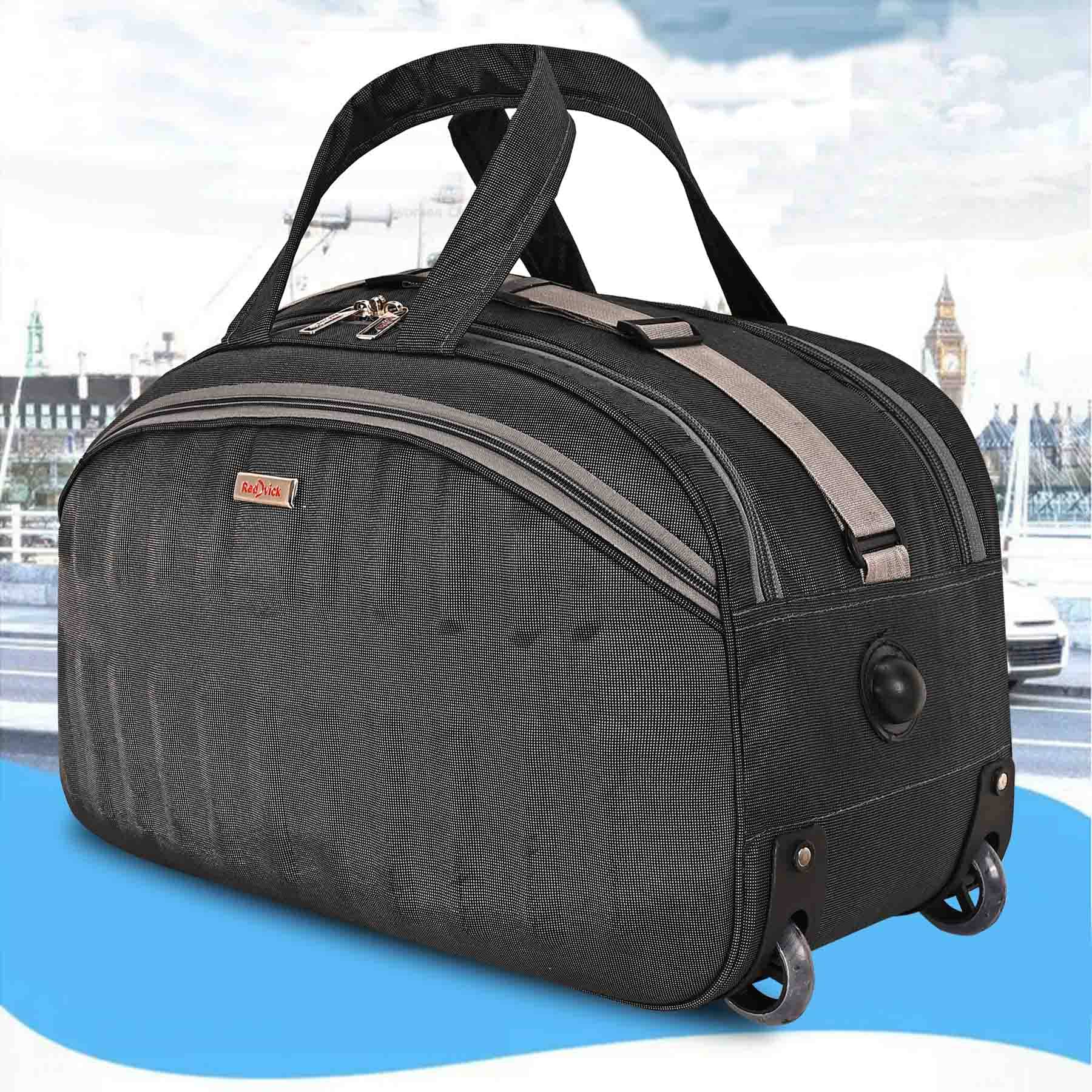     			Red vick 40 Ltrs Grey Polyester Duffle Bag