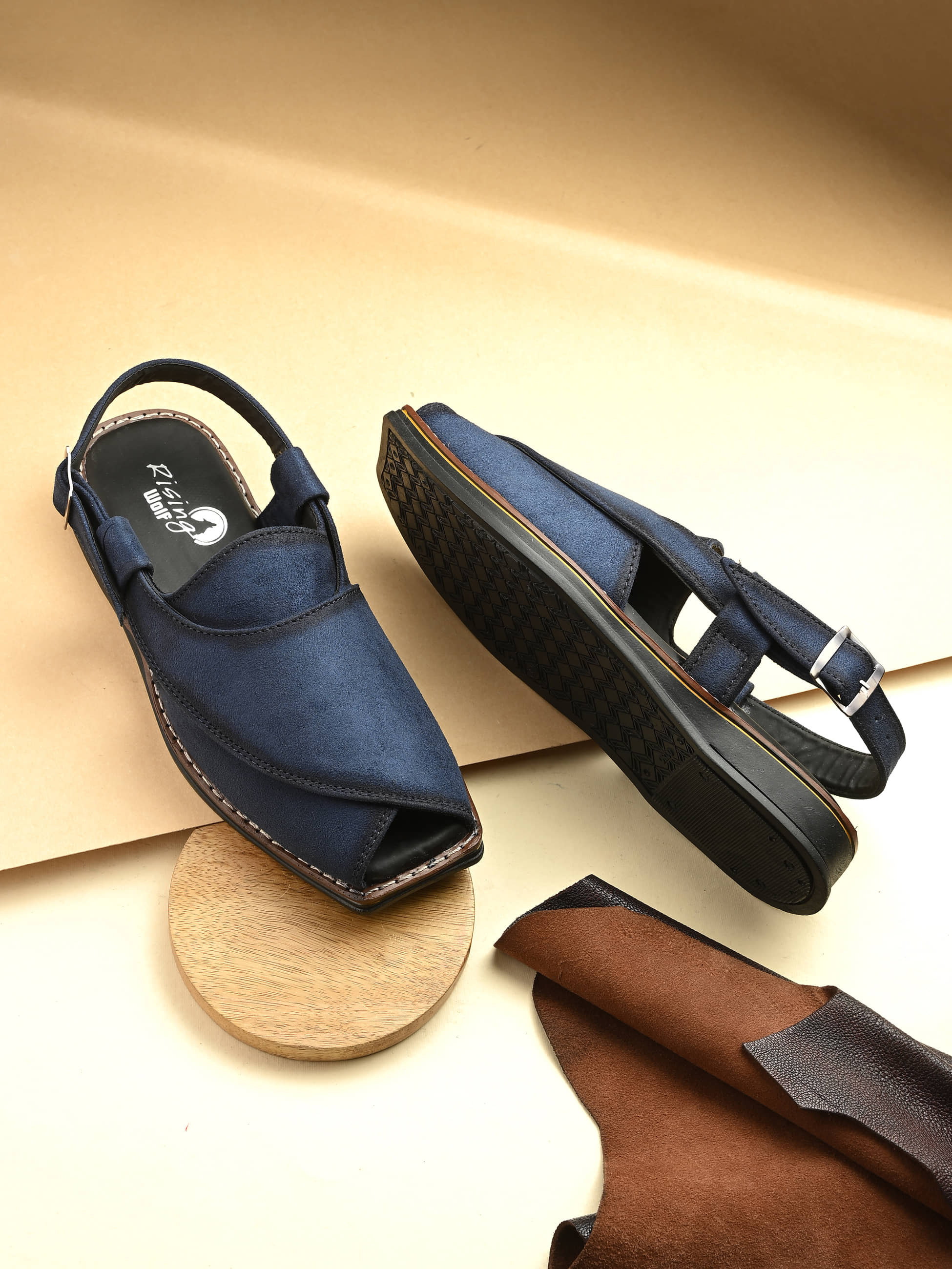Rising Wolf - Blue Men's Sandals