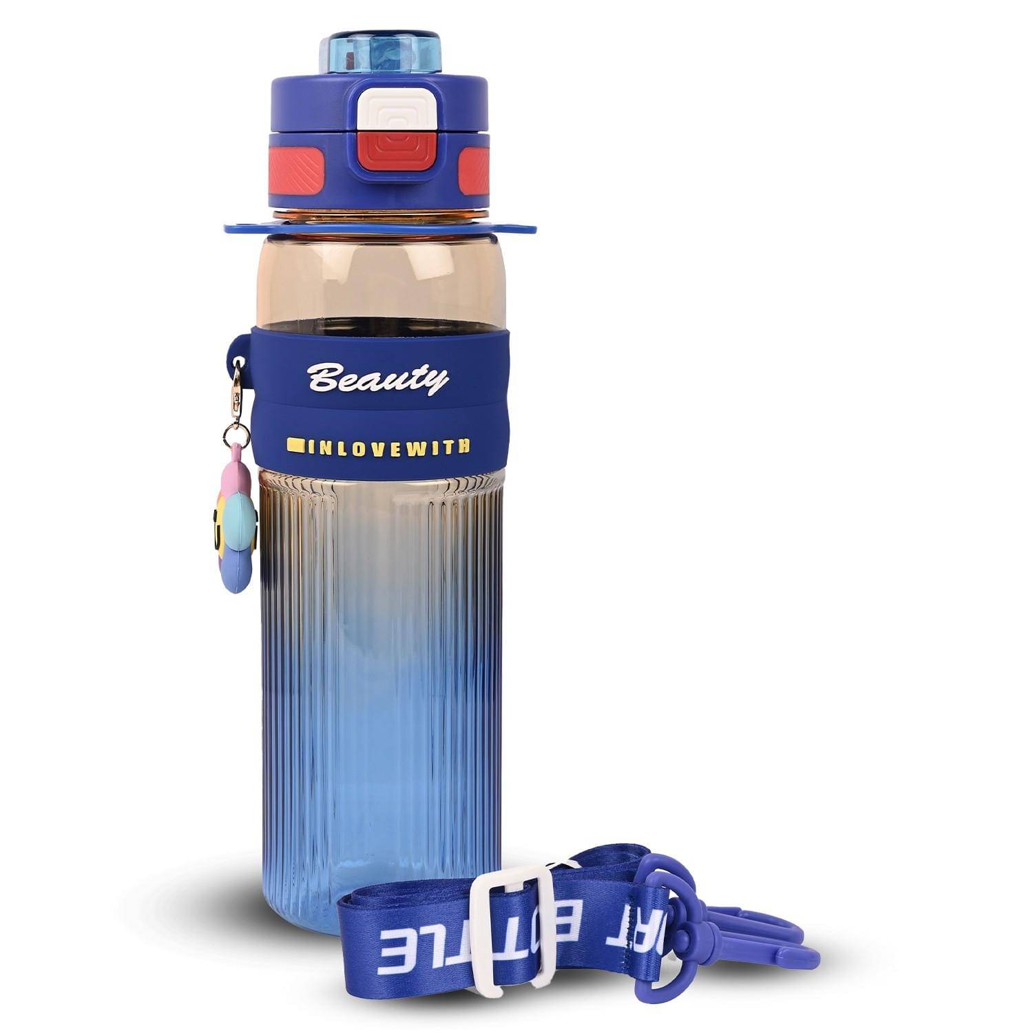     			Sageware 1000ml Large Water Bottle for School & Daily Use Blue Plastic Sipper Water Bottle 1000 mL ( Set of 1 )