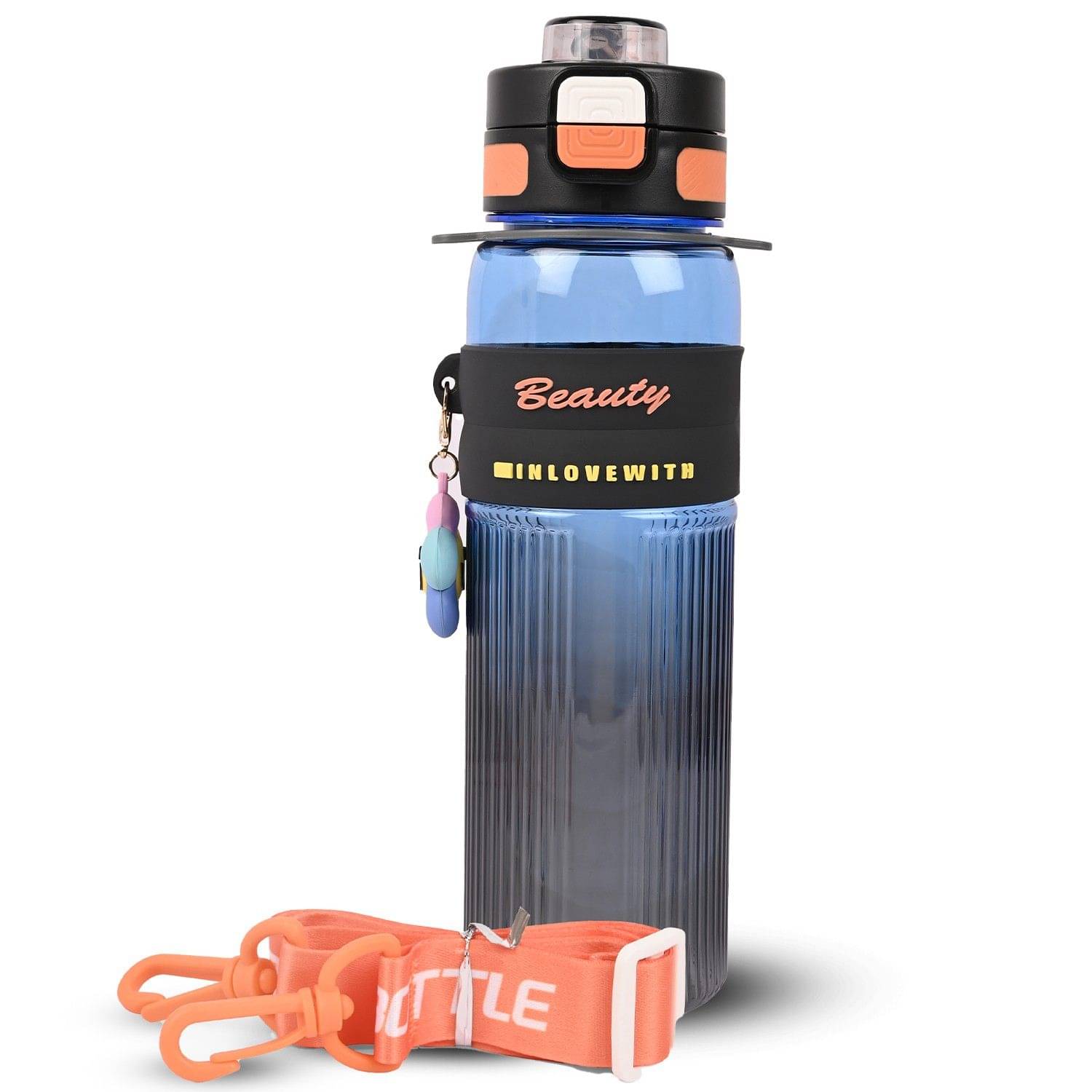     			Sageware 1000ml Large Water Bottle for School & Daily Use Dark Blue Plastic Sipper Water Bottle 1000 mL ( Set of 1 )