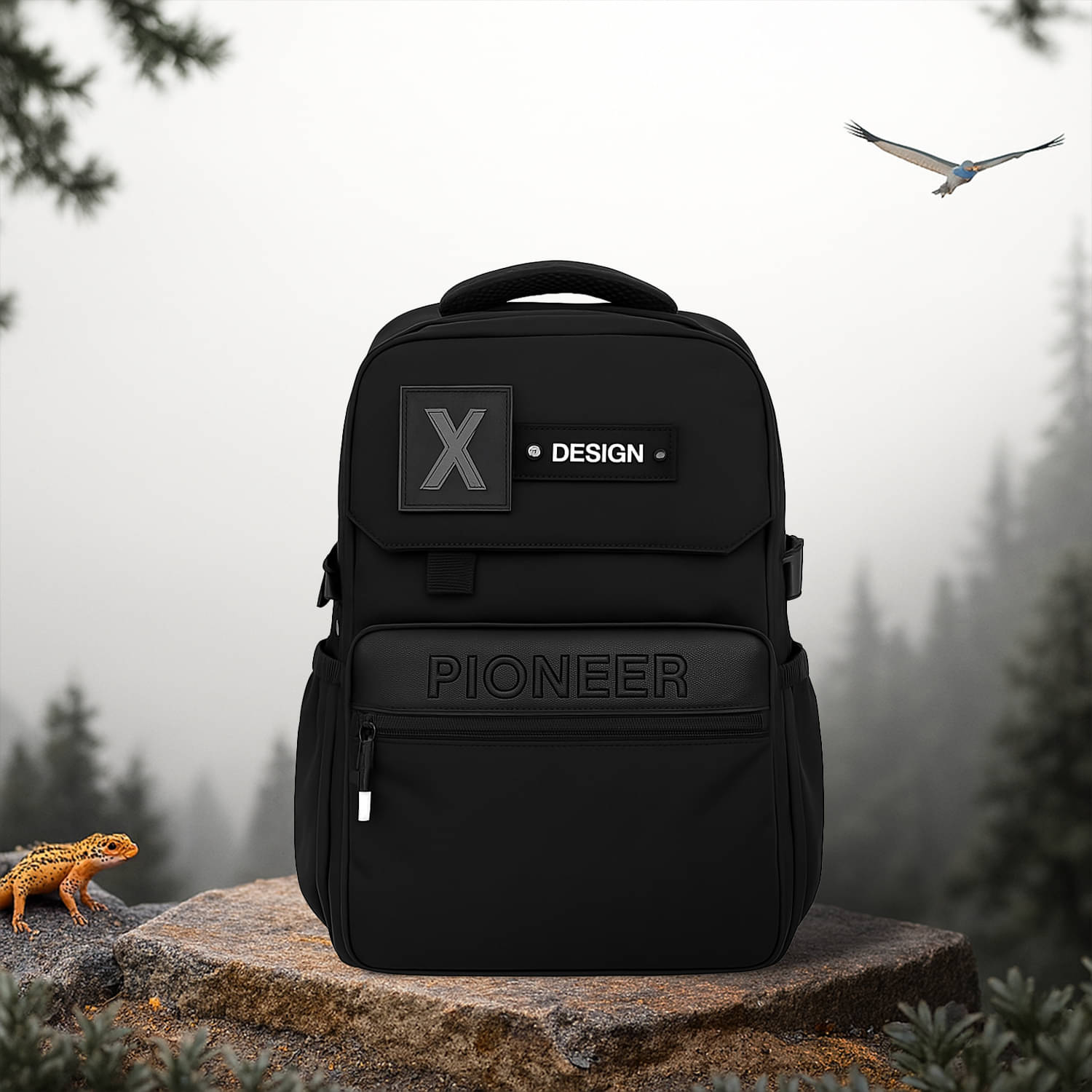     			Sageware 20 Ltrs Polyester Backpack *For Men & Women ( Black )