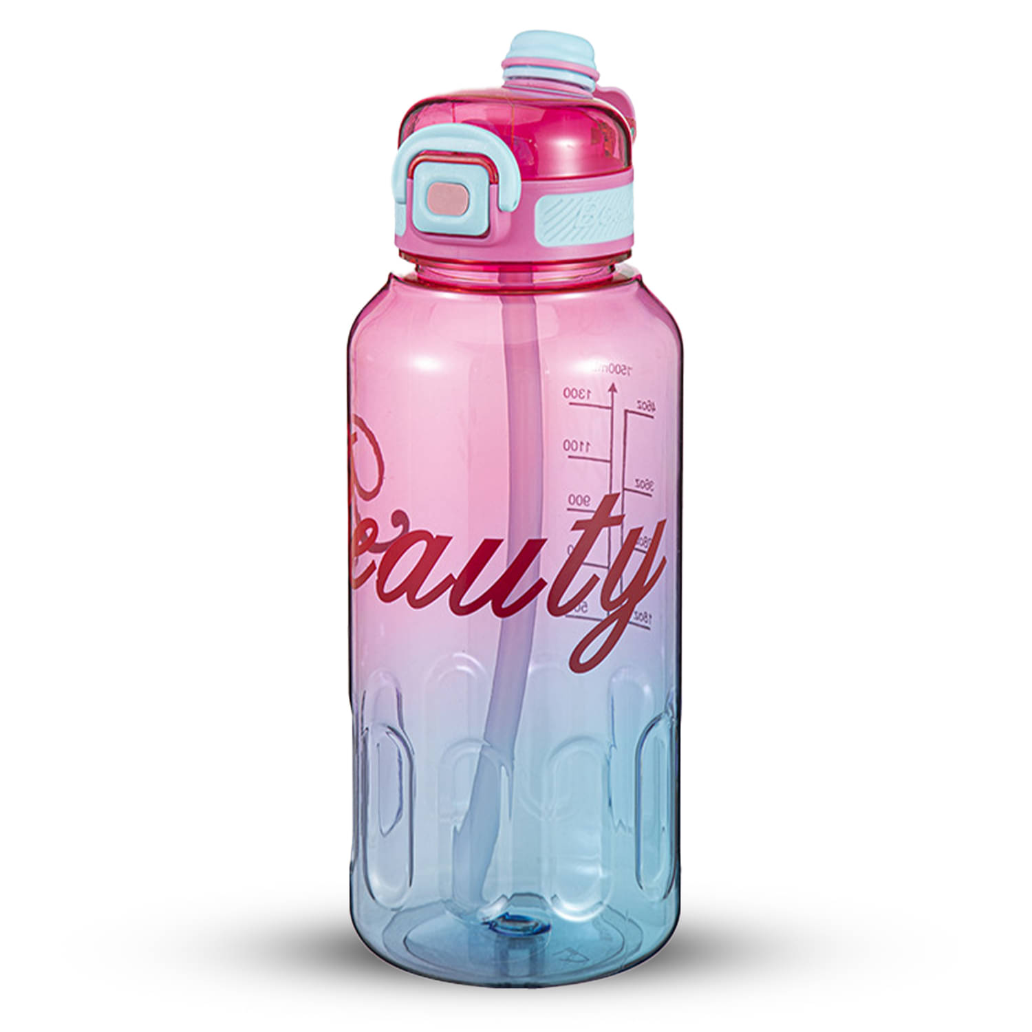 Sageware Extra Large 1500ml Water Bottle for Gym School Pink Plastic Sipper Water Bottle 1500 mL ( Set of 1 )     			Sageware Extra Large 1500ml Water Bottle for Gym School Pink Plastic Sipper Water Bottle 1500 mL ( Set of 1 )