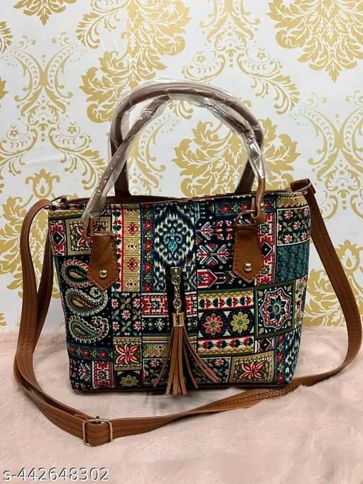     			Sundari Fashion Sling Bag Faux Leather Set of 1 ( Brown )