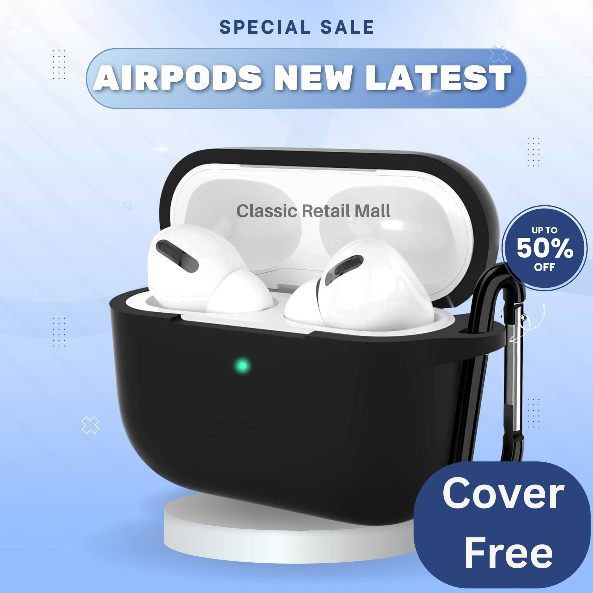     			TWS Pro Airpods with Cover | Premium earbuds In Ear | Noice Cancellation Long Battery