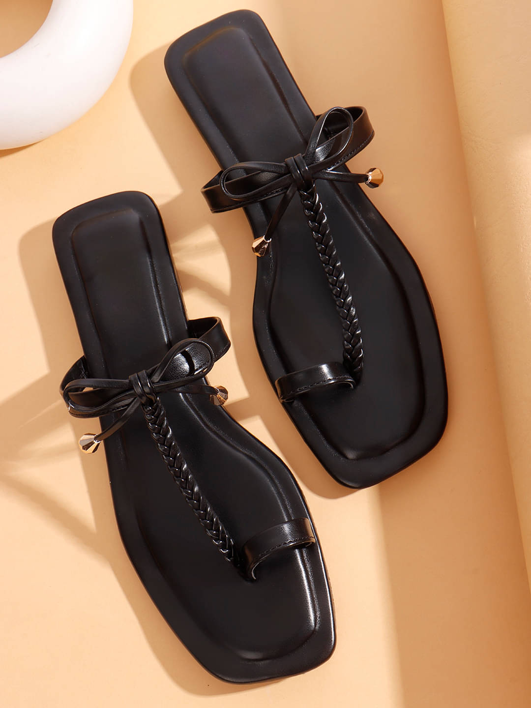     			Try me Black Women's Flats