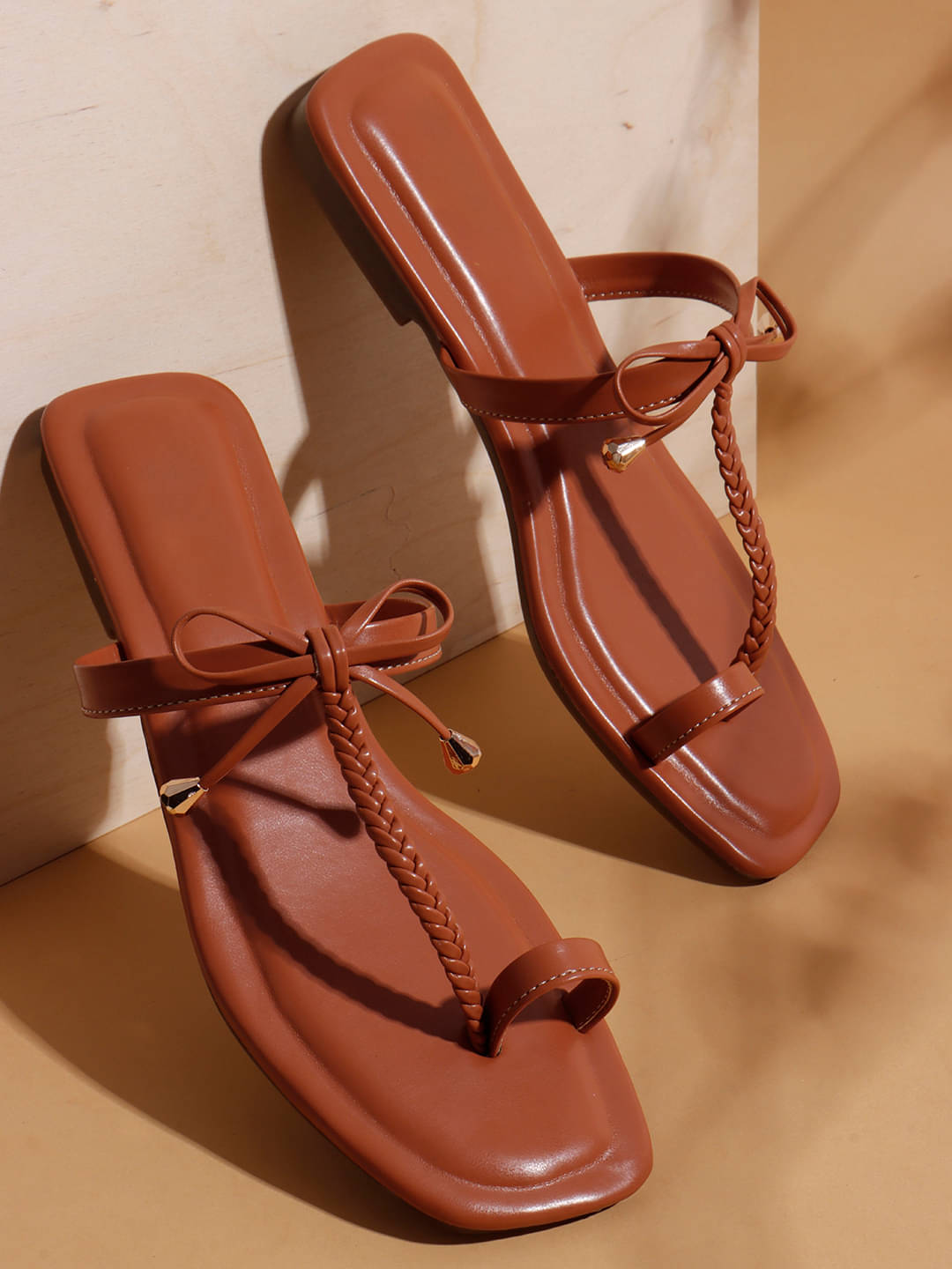     			Try me Tan Women's Flats
