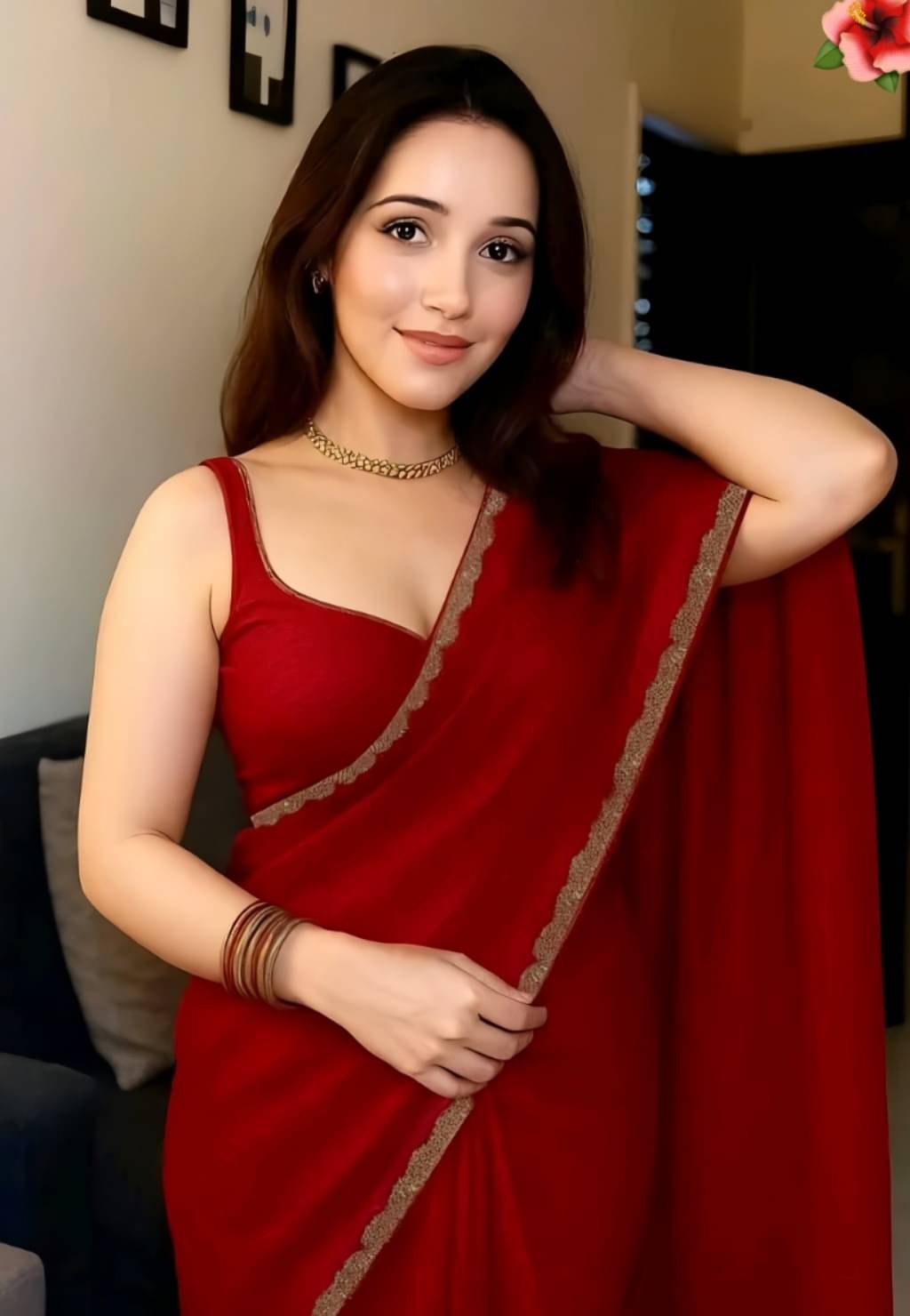     			V FANCY Chiffon Solid Kanjeevaram Sarees With Stitched Blouse ( Maroon )