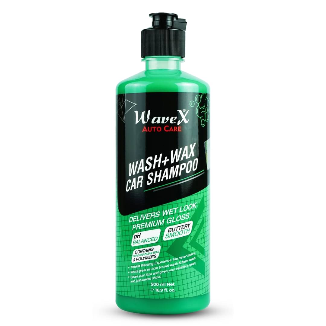 Wash and Wax Car Shampoo 500ml Gives Wet Look Shine,Buttery Smooth Feel, pH Neutral - Leaves no Water Spots Wash and Wax Car Shampoo 500ml Gives Wet Look Shine,Buttery Smooth Feel, pH Neutral - Leaves no Water Spots