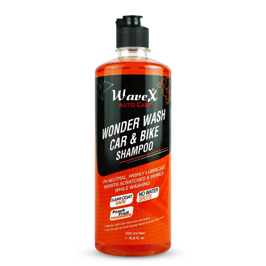 Wonder Wash Car Shampoo 500ml | Luxurious Car Wash Shampoo, Honey Thick with Super Suds | Car Washing Shampoo with Peach Fragrance, Produces Thick Foam Wonder Wash Car Shampoo 500ml | Luxurious Car Wash Shampoo, Honey Thick with Super Suds | Car Washing Shampoo with Peach Fragrance, Produces Thick Foam