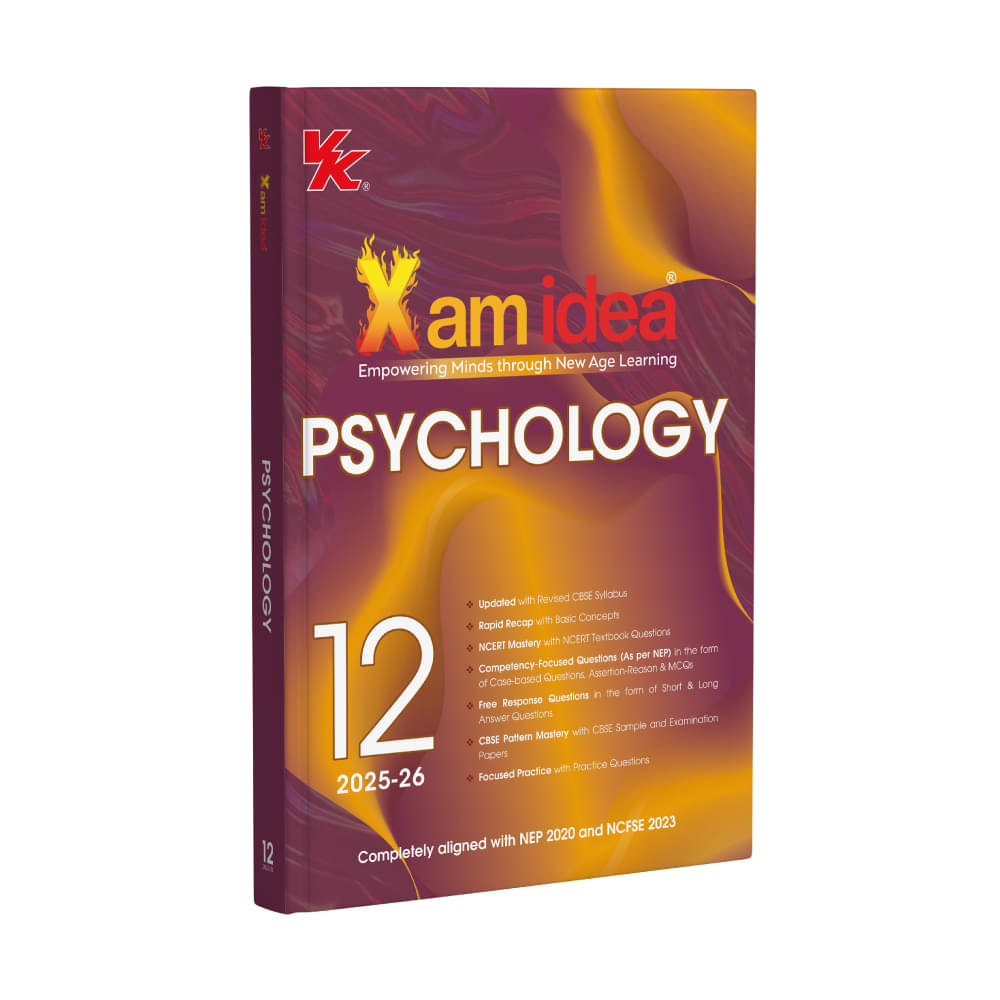     			Xam idea Class 12 Psychology | CBSE 2025–26 | NEP & NCFSE Aligned | NCERT-Based | Practice Questions & Sample Papers