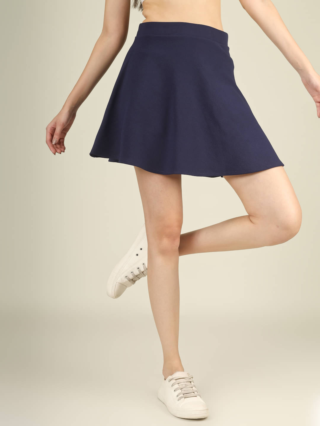     			Yunic29 Navy Polyester Women's Flared Skirt ( Pack of 1 )