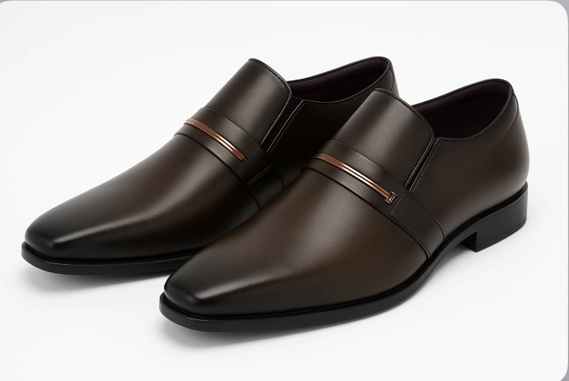     			vr the style Brown Men's Derby Formal Shoes