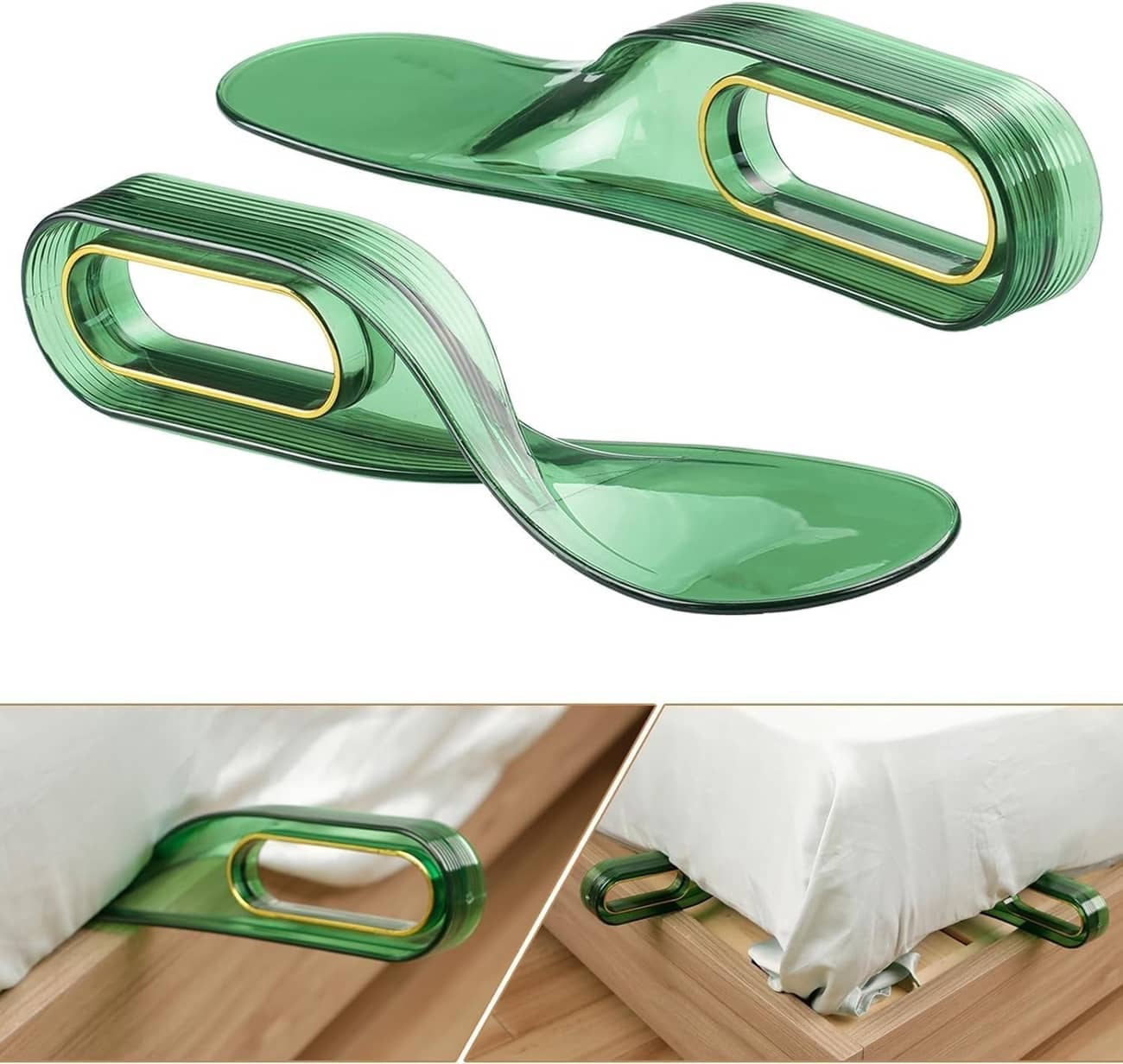 2 In 1 Use Plastic Bedsheet Tucker AND Mattress Lifter For  Relieves Back Pain & Pregnant Woman Set Of 2