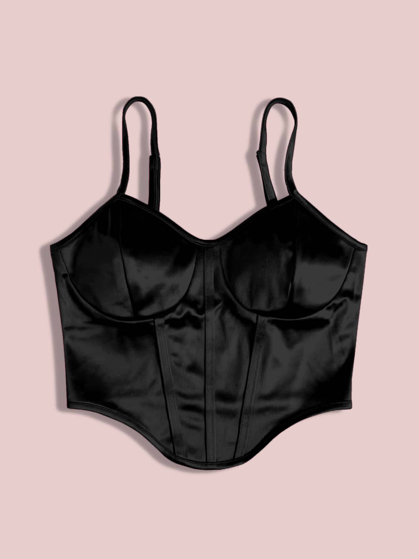     			Aahwan Women's Satin Tank Top ( Black )