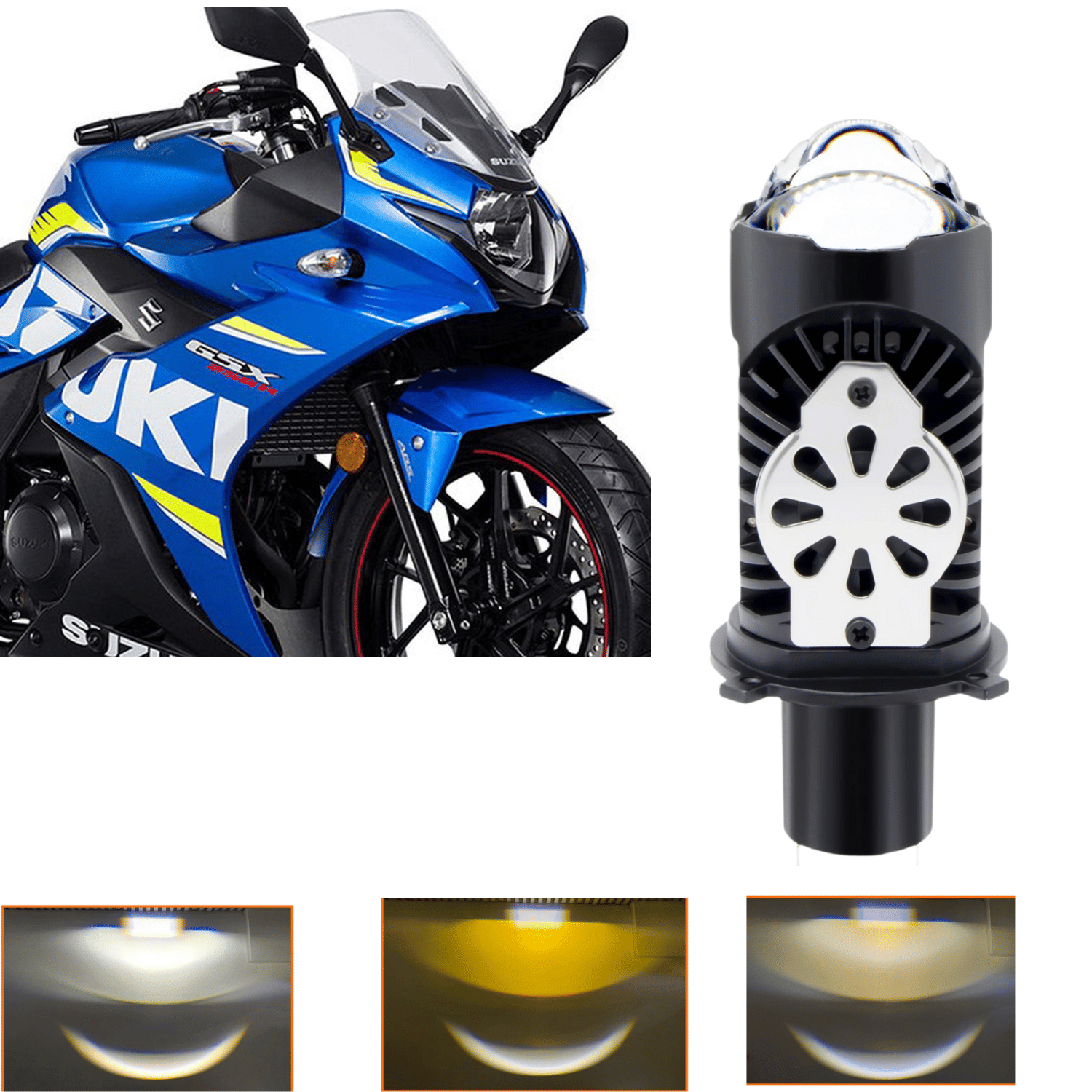 Aksmit Universal H4 Laser U2 Motorcycle 12V 40W LED Headlight Laser Light 3pin High Power Spot Light LED Headlight Bulb For Car Motorbike Driving Spot Light Aksmit Universal H4 Laser U2 Motorcycle 12V 40W LED Headlight Laser Light 3pin High Power Spot Light LED Headlight Bulb For Car Motorbike Driving Spot Light