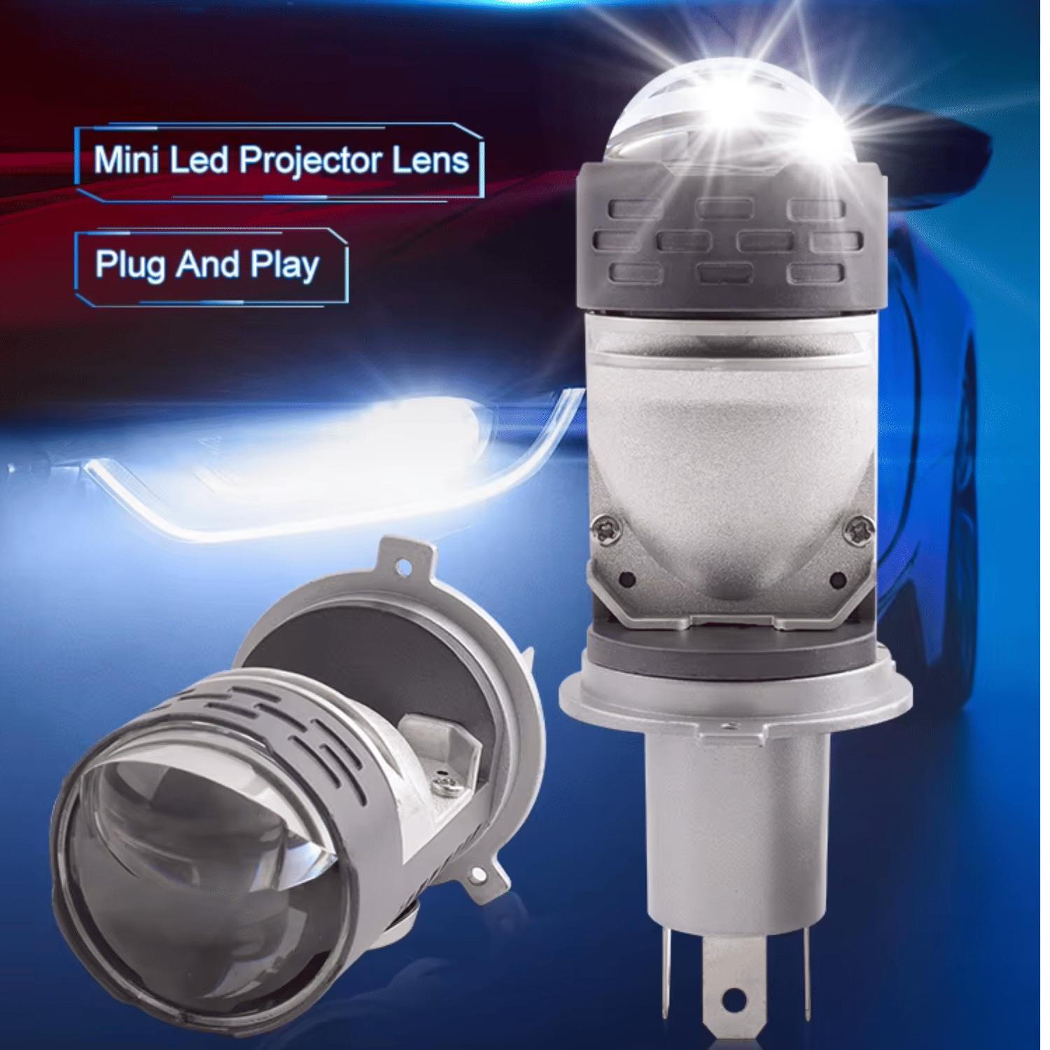 Aksmit Universal H4 Laser U2 Motorcycle 12V 40W LED Headlight Laser Light 3pin High Power Spot Light LED Headlight Bulb For Car Motorbike Driving Spot Light Aksmit Universal H4 Laser U2 Motorcycle 12V 40W LED Headlight Laser Light 3pin High Power Spot Light LED Headlight Bulb For Car Motorbike Driving Spot Light