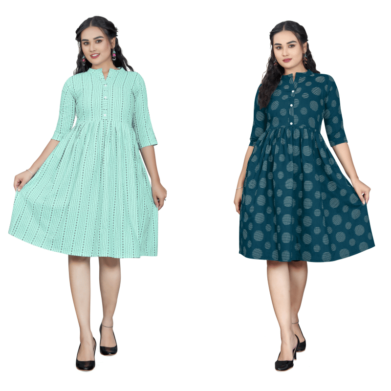     			BONISTA FASHION FOR ALL Women Cotton Striped A-line Kurti ( Multicoloured )