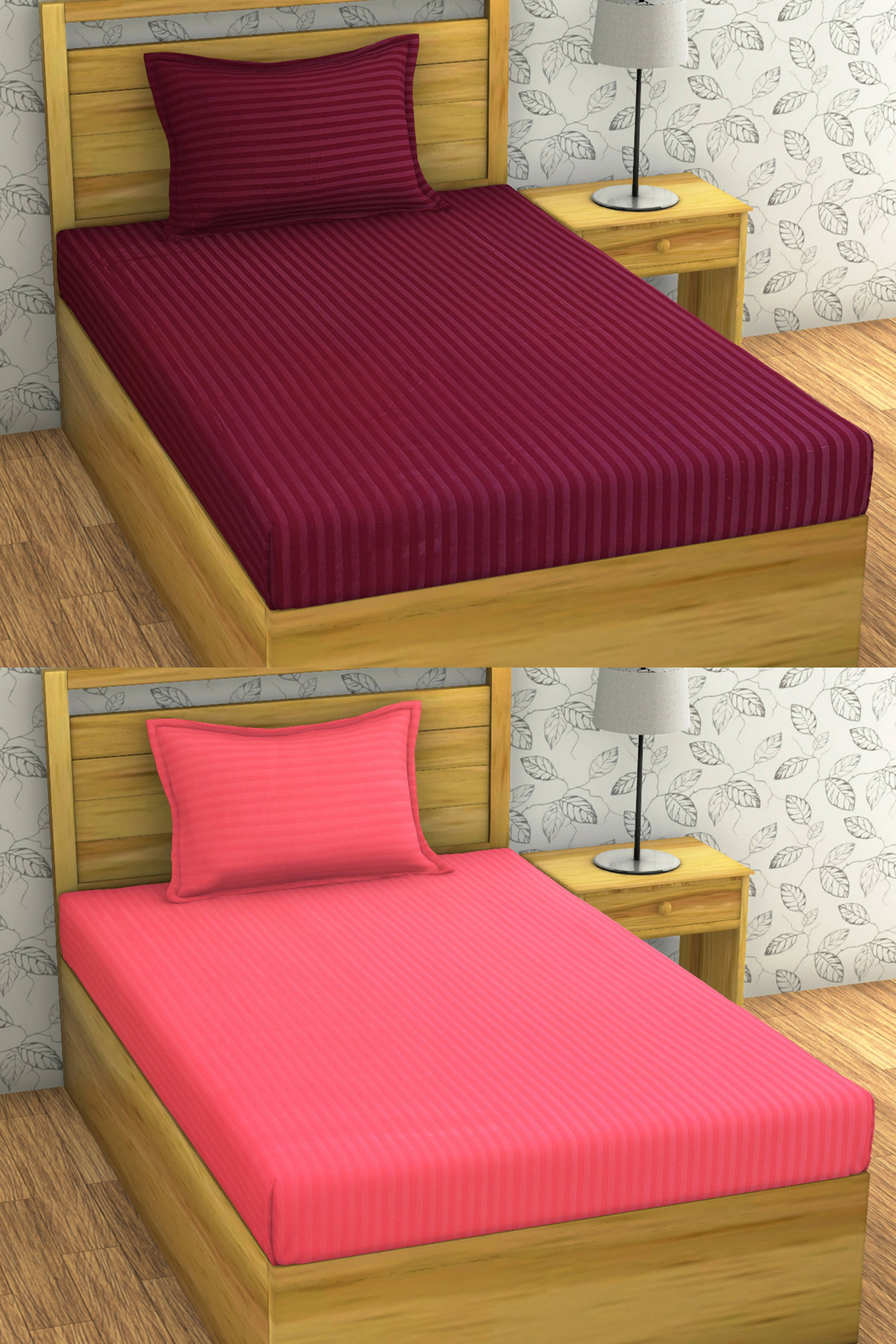 Bromwick Microfiber 1 Single Bedsheet with 1 Pillow Cover ( Multicolor ) Bromwick Microfiber 1 Single Bedsheet with 1 Pillow Cover ( Multicolor )