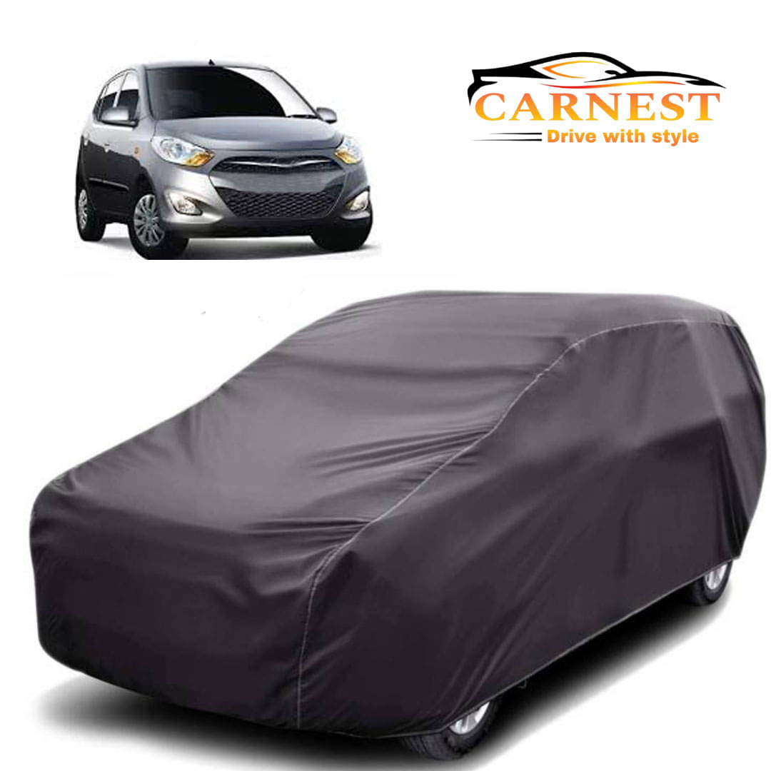     			CARNEST Car Body Cover for Hyundai i10 [2011-2015] Without Mirror Pocket ( Pack of 1 ) , Grey