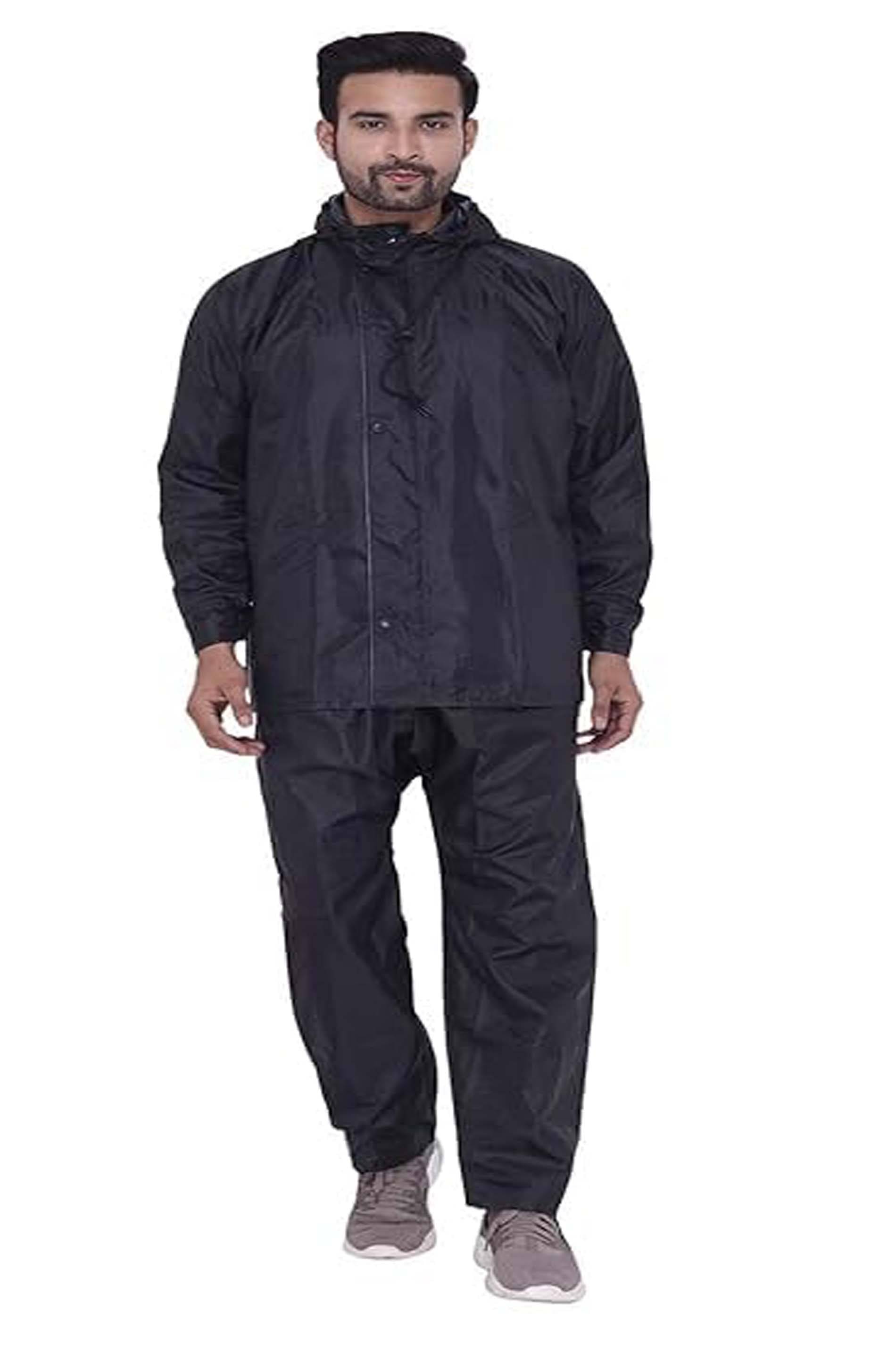     			CARNEST Rainsuit Unisex For Men's & Women’s Rainsuit| Rainwear| 100% Waterproof Rainsuit For Bikers With Hood and Side Pocket With Storage Bag |Black Color| Small Size