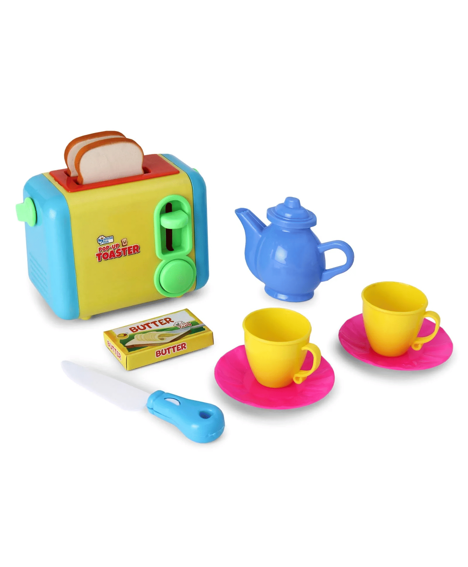     			Disha Pop Up Toaster Role & Pretend Play Toy 8 Pieces - Multicolor
