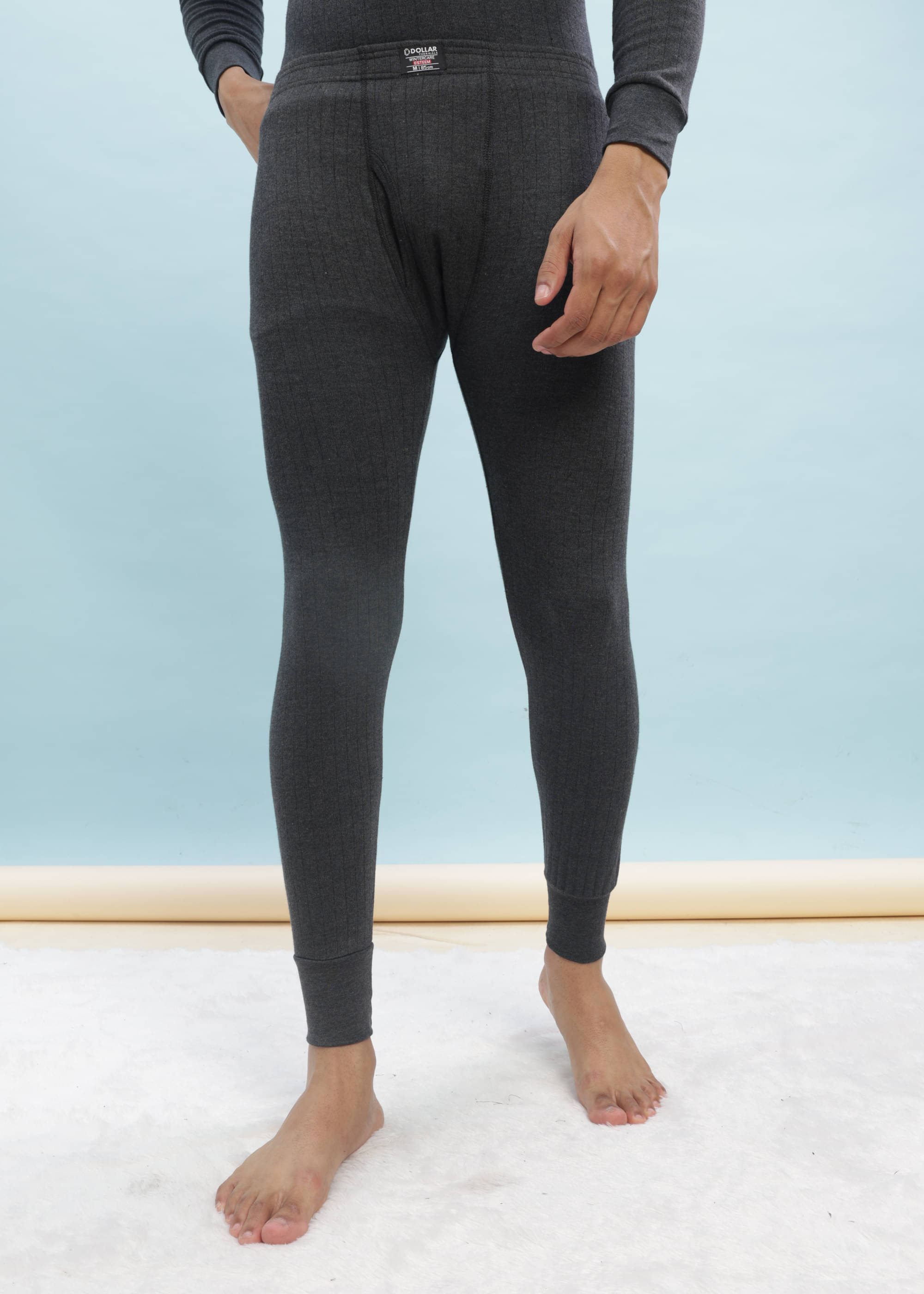 Dollar Pack of 1 Cotton Blend Thermal Bottoms For Men's ( Black )     			Dollar Pack of 1 Cotton Blend Thermal Bottoms For Men's ( Black )