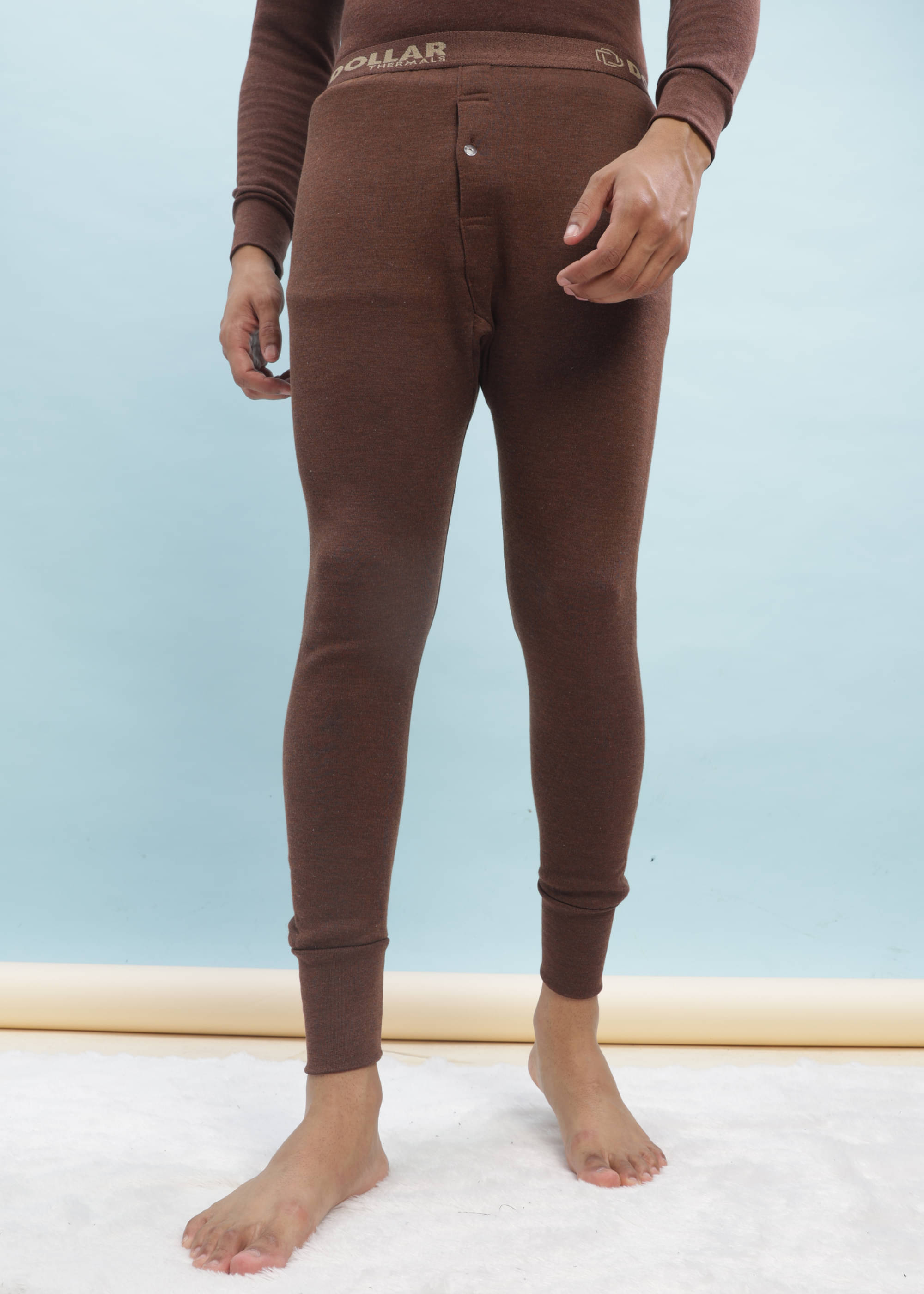 Dollar Pack of 1 Polyester Thermal Bottoms For Men's ( Brown ) Dollar Pack of 1 Polyester Thermal Bottoms For Men's ( Brown )