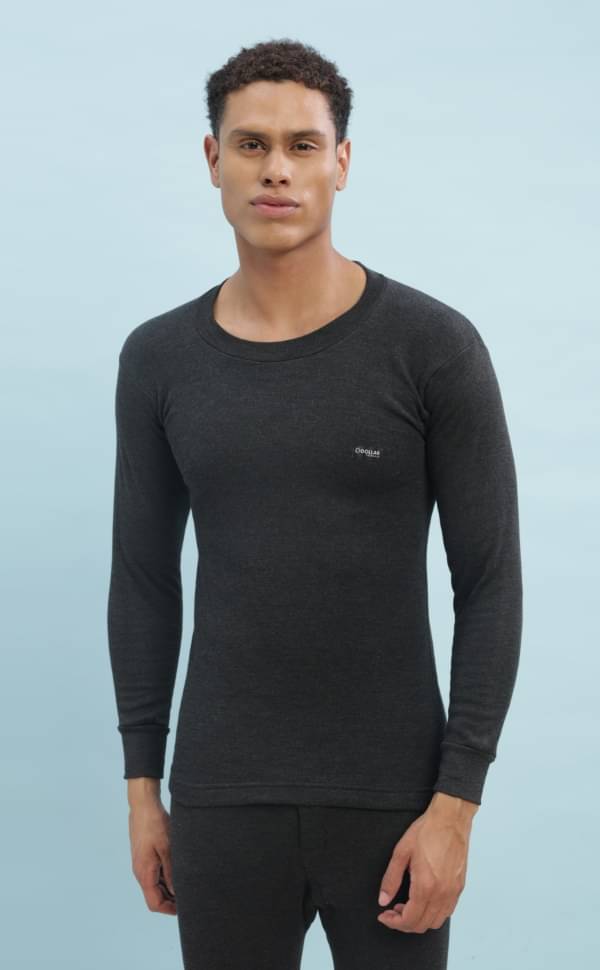     			Dollar Pack of 1 Polyester Thermal Tops For Men's ( Black )
