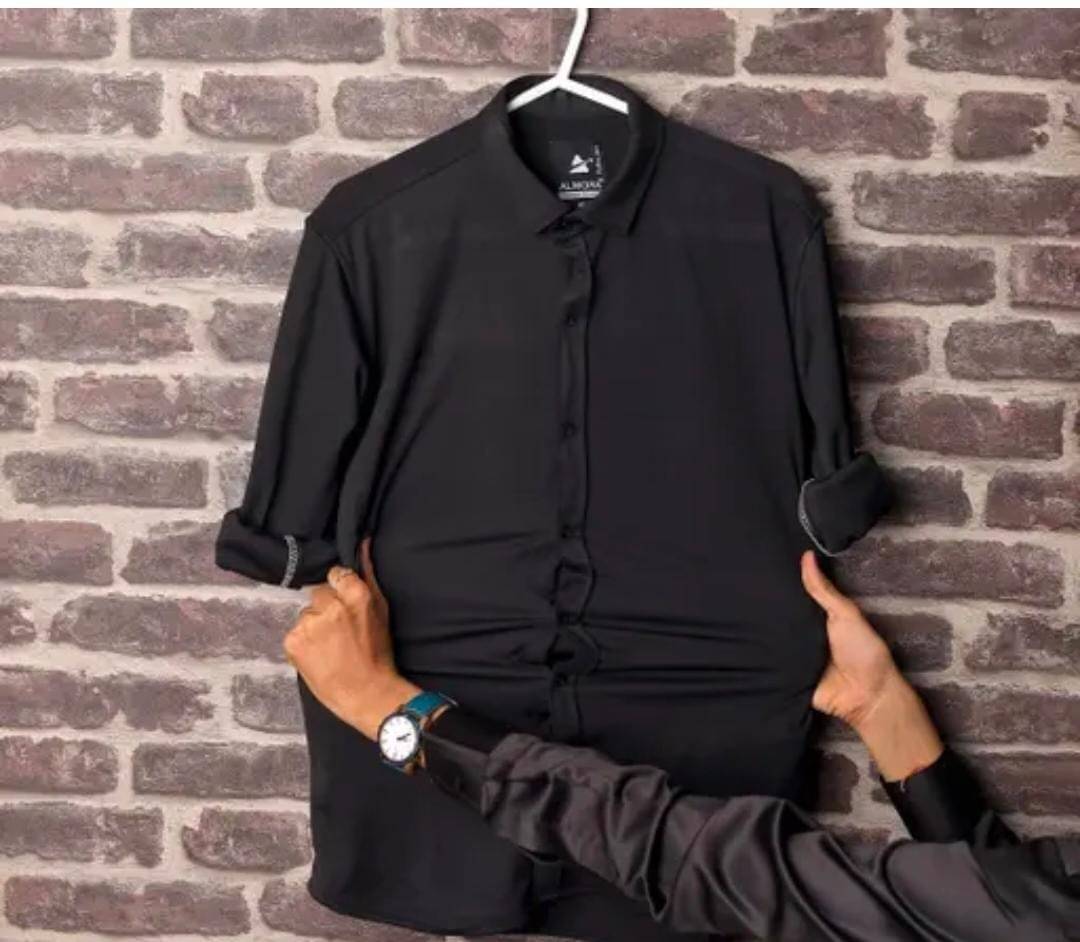     			ETSY Linen Regular Fit Solids Full Sleeves Men's Casual Shirt - Black ( Pack of 1 )