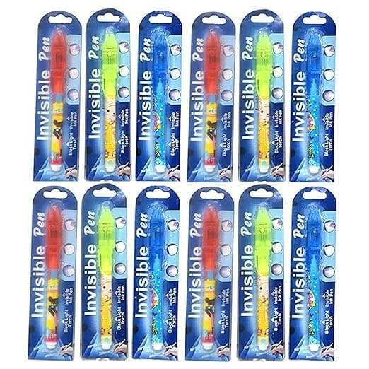 Eclet 12pc Magic(Invisible) Pen with UV Light| Best Return gifts for kids Digital Pen (Ink Color Multicolor) Eclet 12pc Magic(Invisible) Pen with UV Light| Best Return gifts for kids Digital Pen (Ink Color Multicolor)