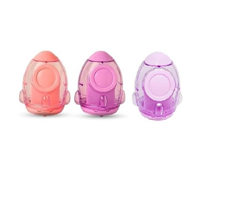    			Eclet 3pc Mini Rocket Cutest Newest Look Pencil Sharpener for Kids B'day Return Gift Trendy Designer Sharpeners(Set of 1, Multicolor)