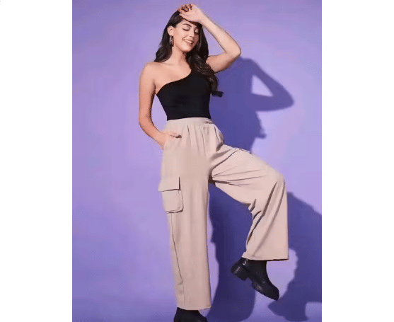     			Idrishi production Women Cotton Blend Korean Trousers ( Camel,Brown,Black )