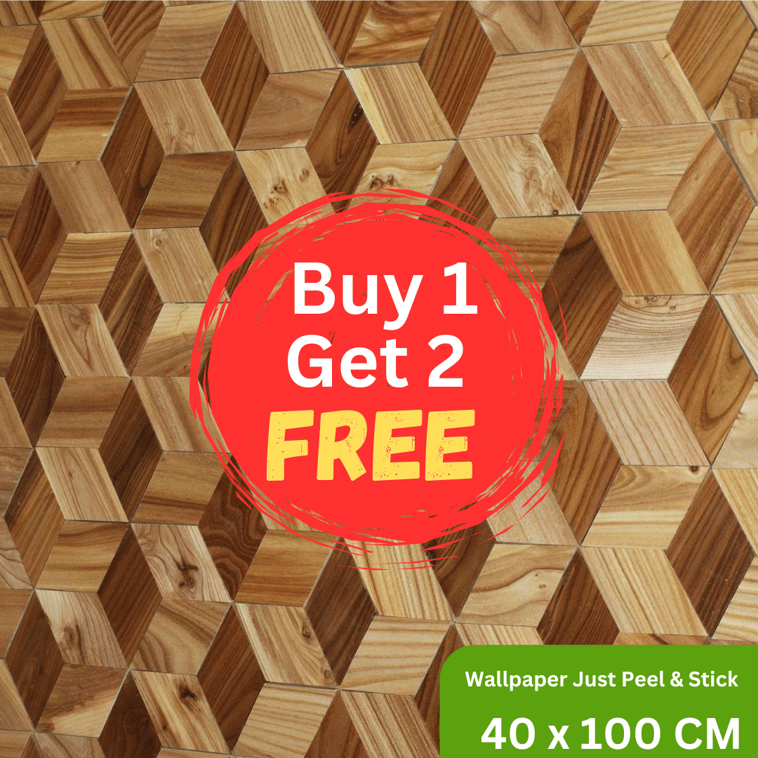     			Interawall Decor Self-Adhesive Decal Wallpaper Specific Product for Bedroom, Living Room, Kids Room, Play Room, Office | Abstract Home Wallpaper for Home Decor (Buy 1 get 2 Free, Pack of 3 Pcs,  Size-16x39 Inches Each Strip)