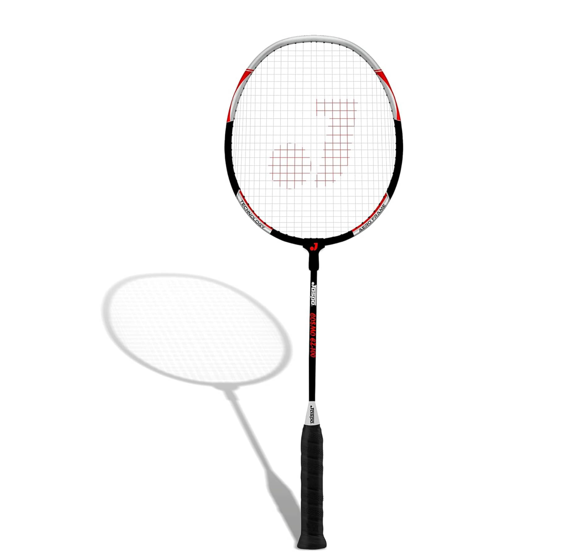     			Jaspo Grey Badminton Racquet ( Pack of 2 )
