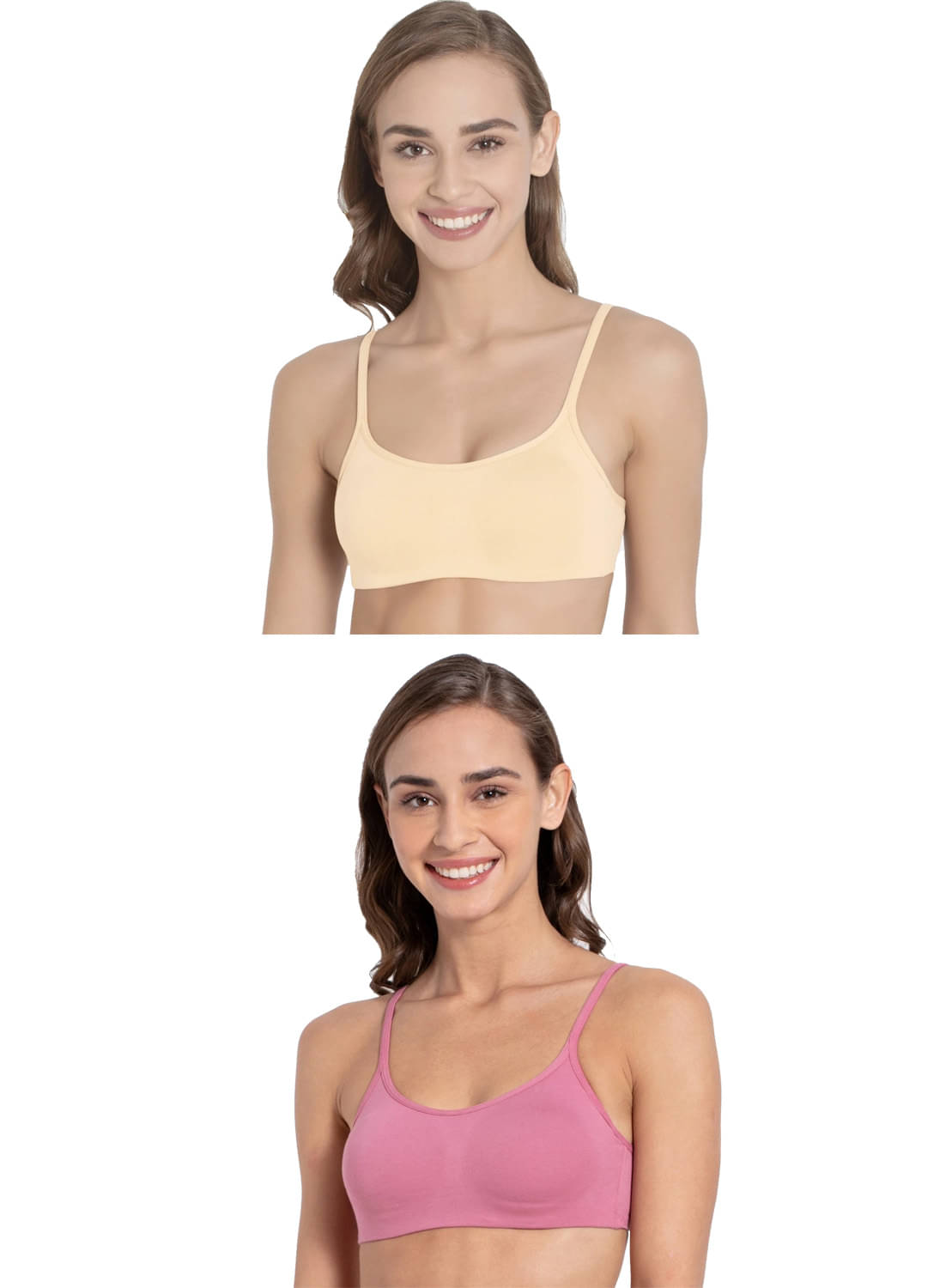     			Jockey Pack of 2 Cotton Non Padded For Women ( Multicolor 6 )