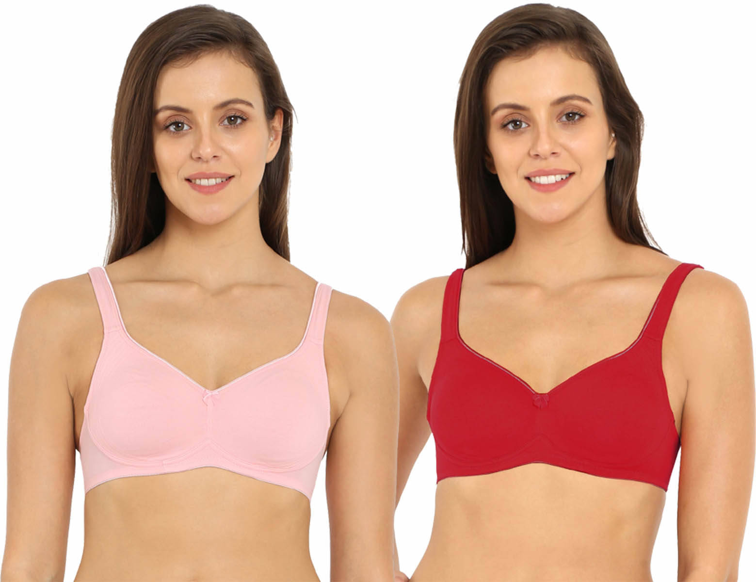     			Jockey Pack of 2 Cotton Non Padded Minimizer Bra For Women ( Multicolor 8 )