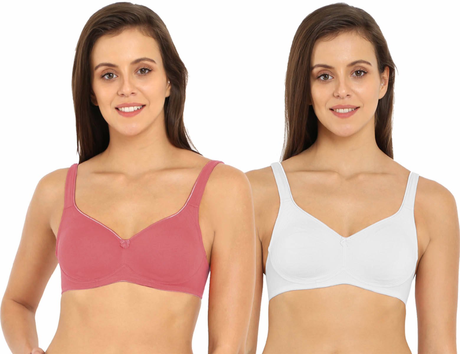     			Jockey Pack of 2 Cotton Non Padded Minimizer Bra For Women ( Multicolor 6 )