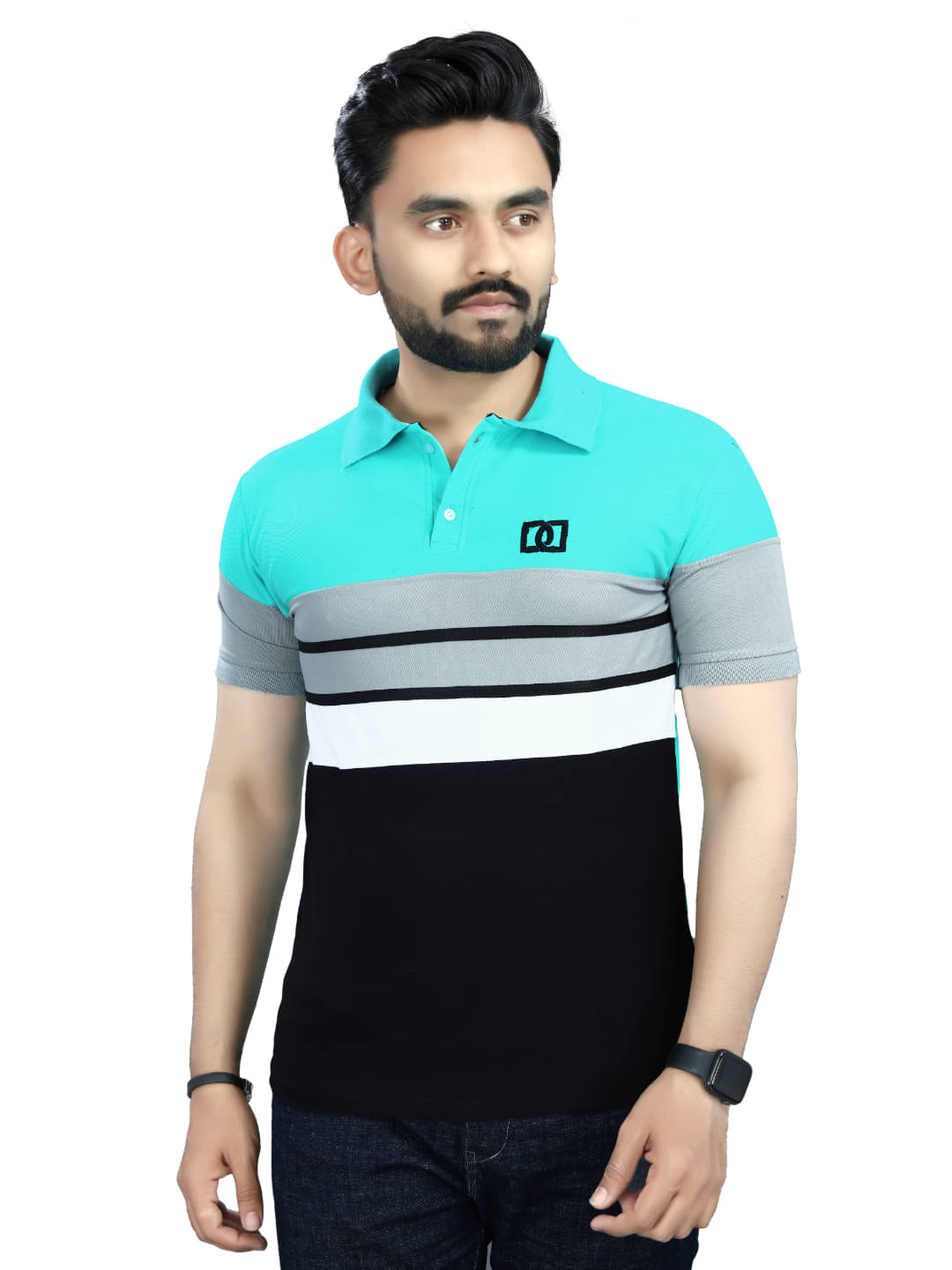     			KE ENTERPRISE Men Cotton Blend Regular Fit Solid Polo T Shirt ( Green )