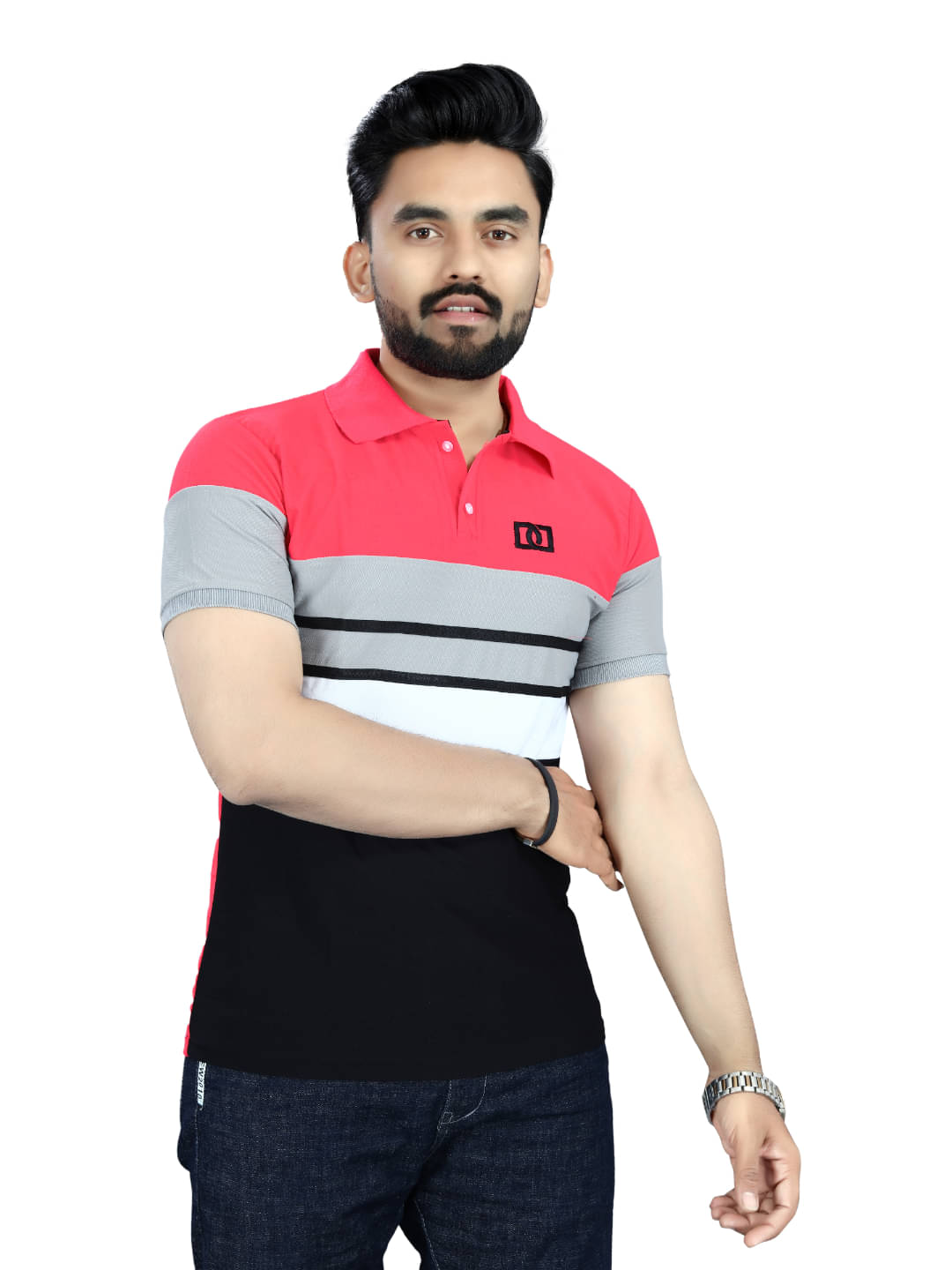 KE ENTERPRISE Men Cotton Blend Regular Fit Solid Polo T Shirt ( Pink ) KE ENTERPRISE Men Cotton Blend Regular Fit Solid Polo T Shirt ( Pink )