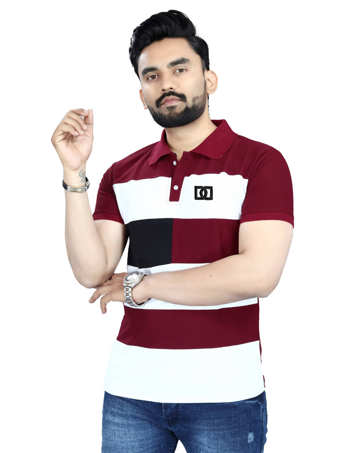 KE ENTERPRISE Men Cotton Blend Regular Fit Solid Polo T Shirt ( Maroon ) KE ENTERPRISE Men Cotton Blend Regular Fit Solid Polo T Shirt ( Maroon )