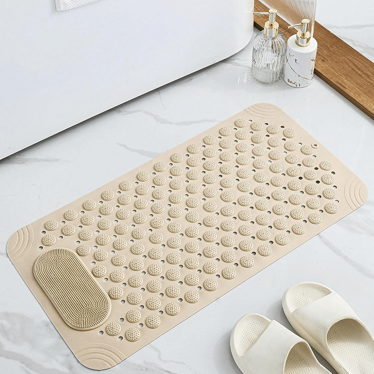     			MAHADEV ENTERPRISE Rubber Bath Mat Other Sizes cm ( Pack of 1 ) - Multicolor