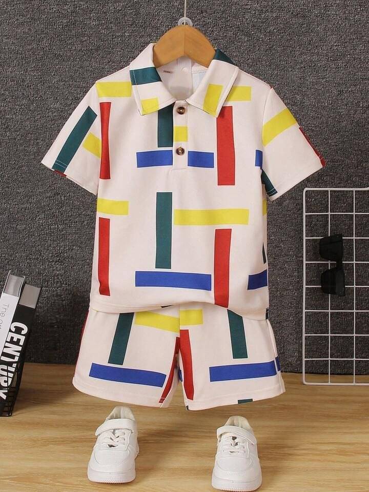 Ocvito Pack of 1 Baby Boys Cotton Blend Shirt & Shorts Set ( White ) Ocvito Pack of 1 Baby Boys Cotton Blend Shirt & Shorts Set ( White )