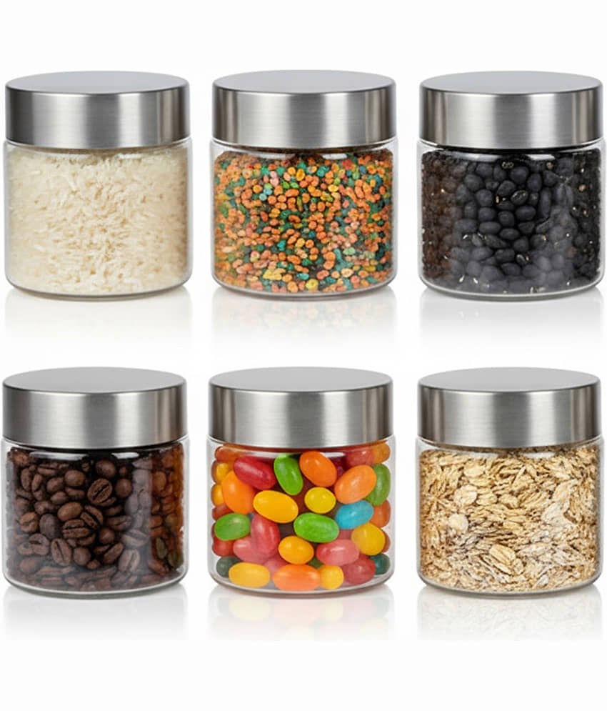 Milton Steel Crispy 1000 Storage Jar, Litre, Silver