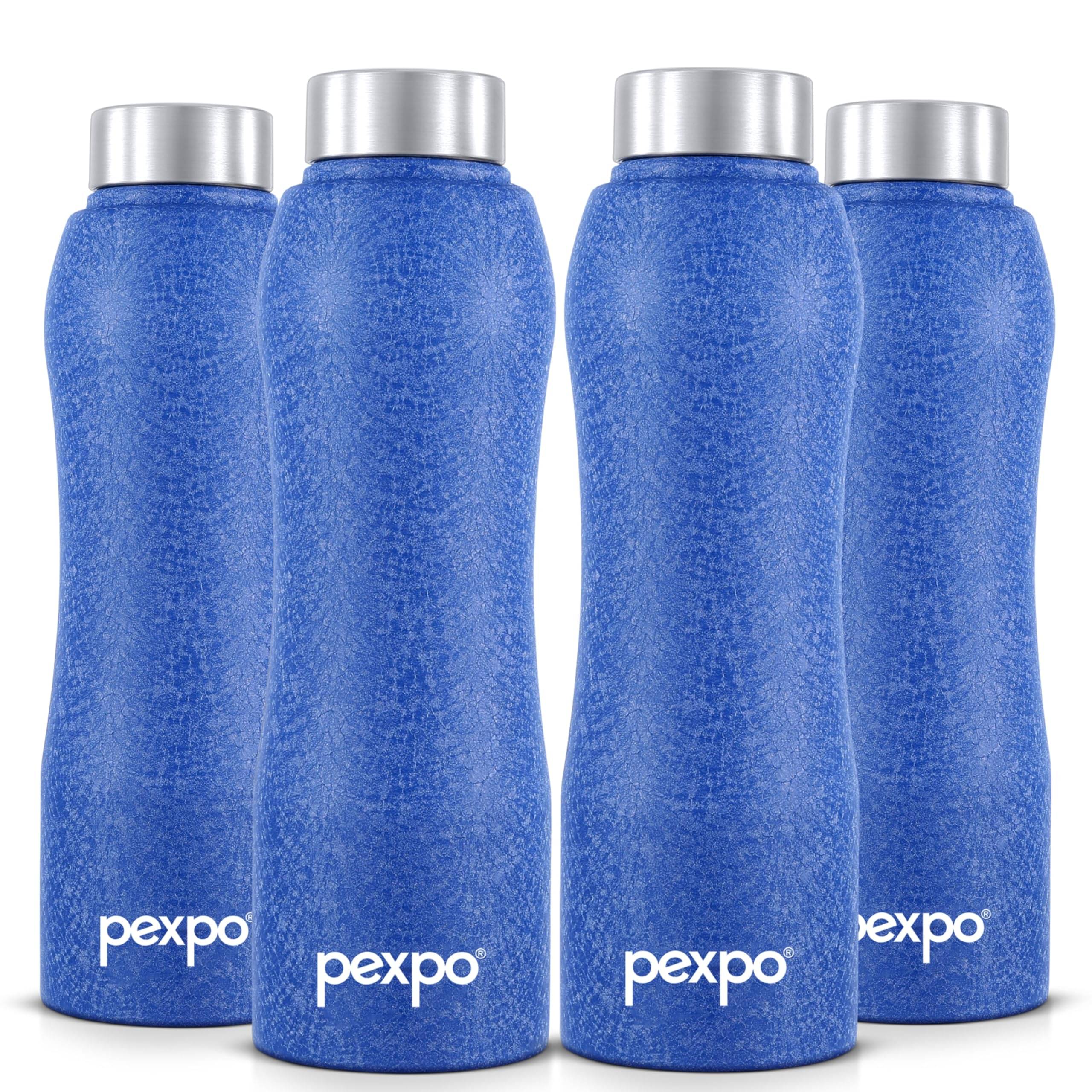     			Pexpo Bistro Blue Stainless Steel Fridge Water Bottle 1000 mL ( Set of 4 )