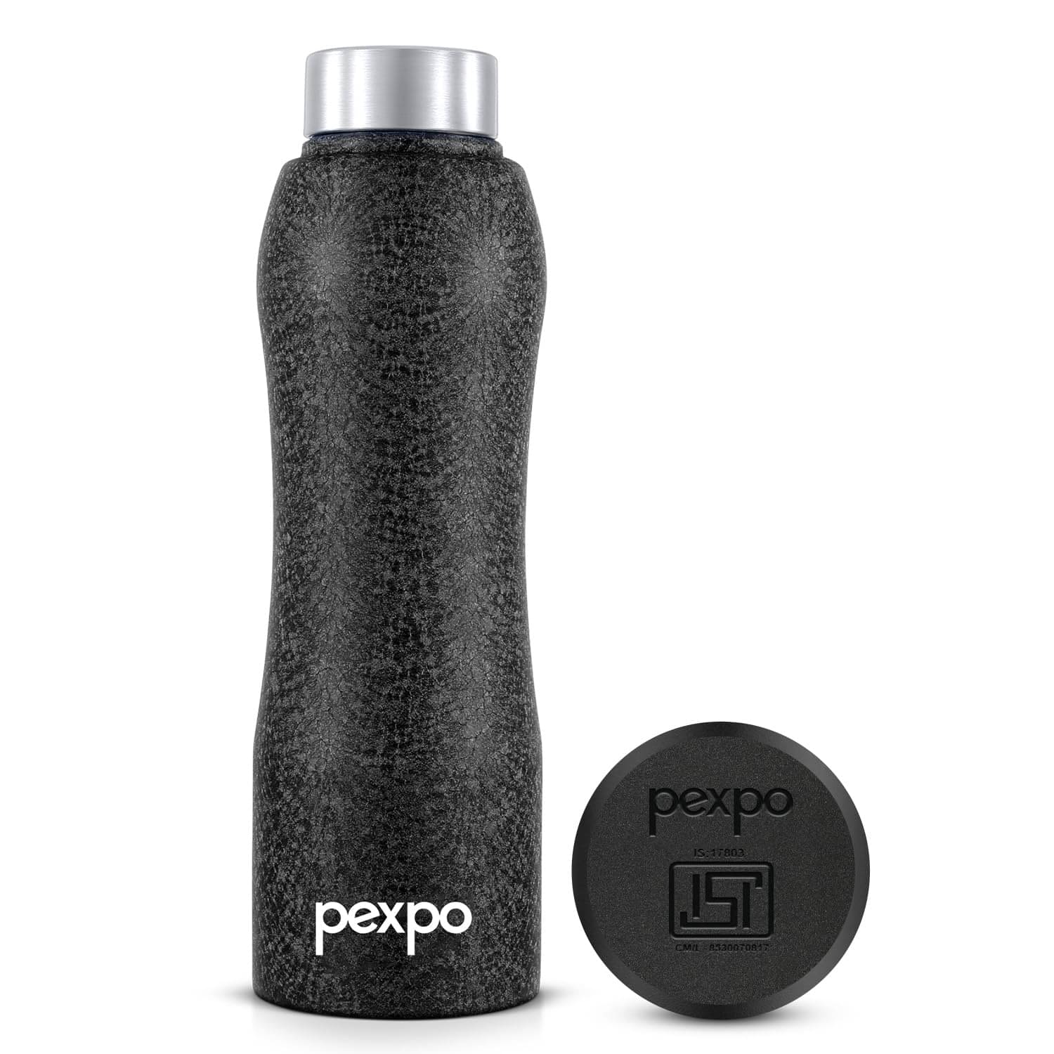     			Pexpo Bistro Black Stainless Steel Fridge Water Bottle 1000 mL ( Set of 1 )