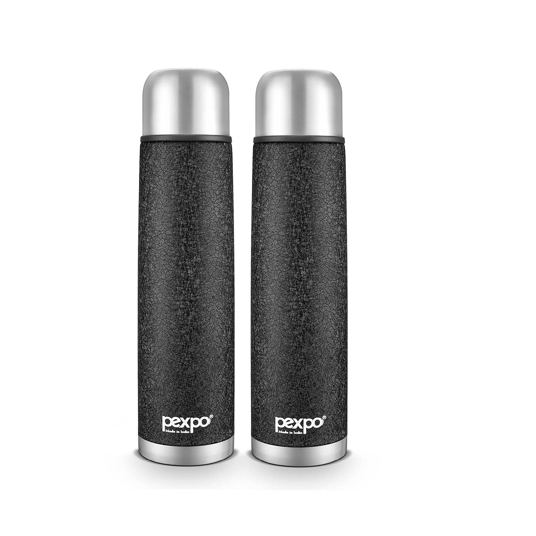     			Pexpo Flamingo Black Thermosteel Flask ( 1000 ml )